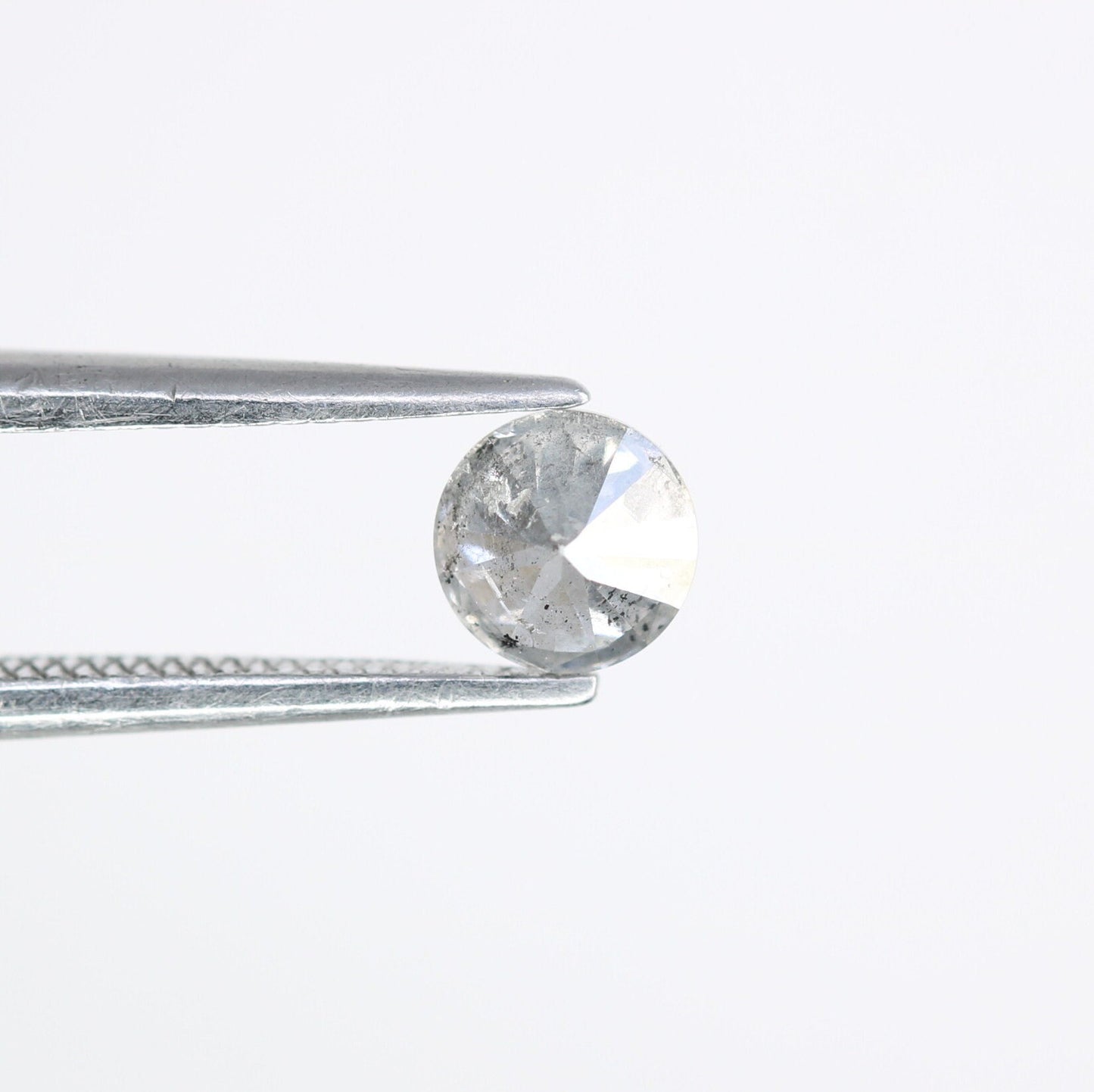 0.43 CT Loose Round Brilliant Cut Salt and Pepper Diamond | Ideal for Engagement Rings and Custom Gold Jewelry