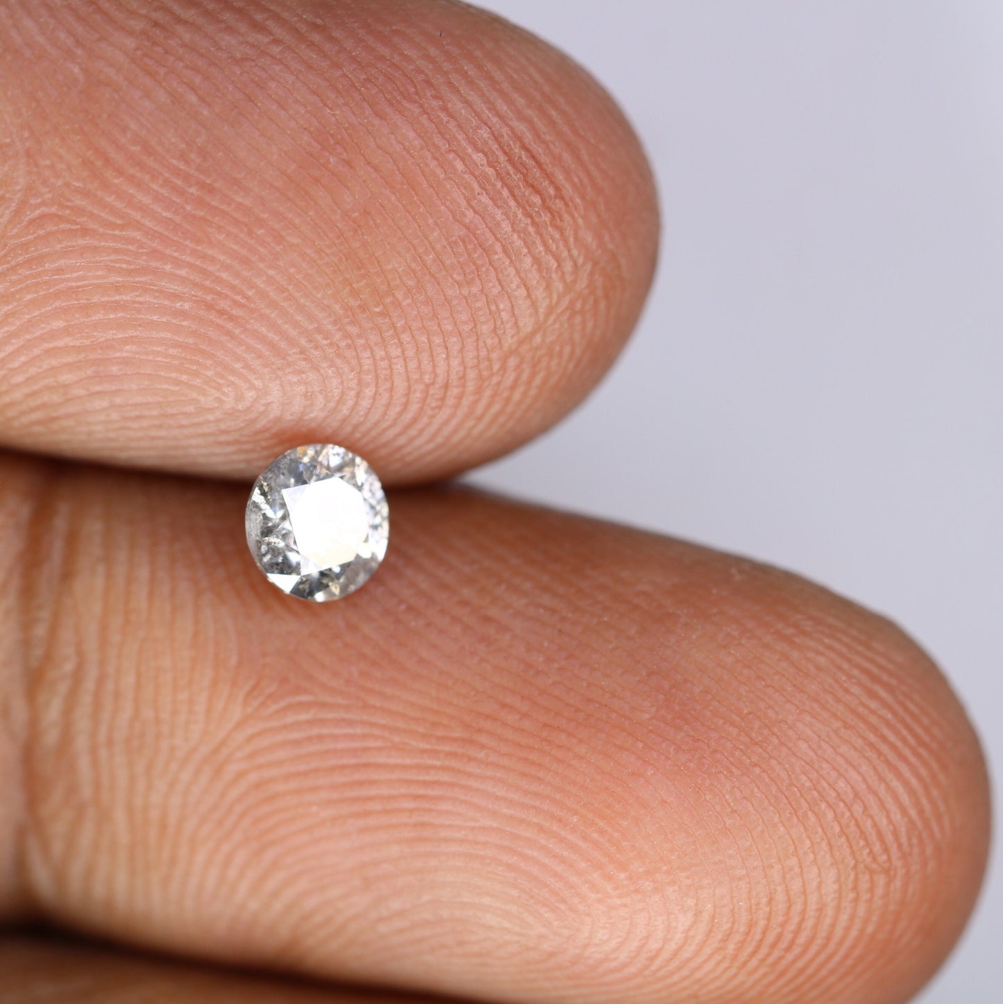 0.44 CT Loose Round Brilliant Cut Salt and Pepper Diamond | Perfect for Engagement Rings and Gifts for Wife, Girlfriend, or Mother