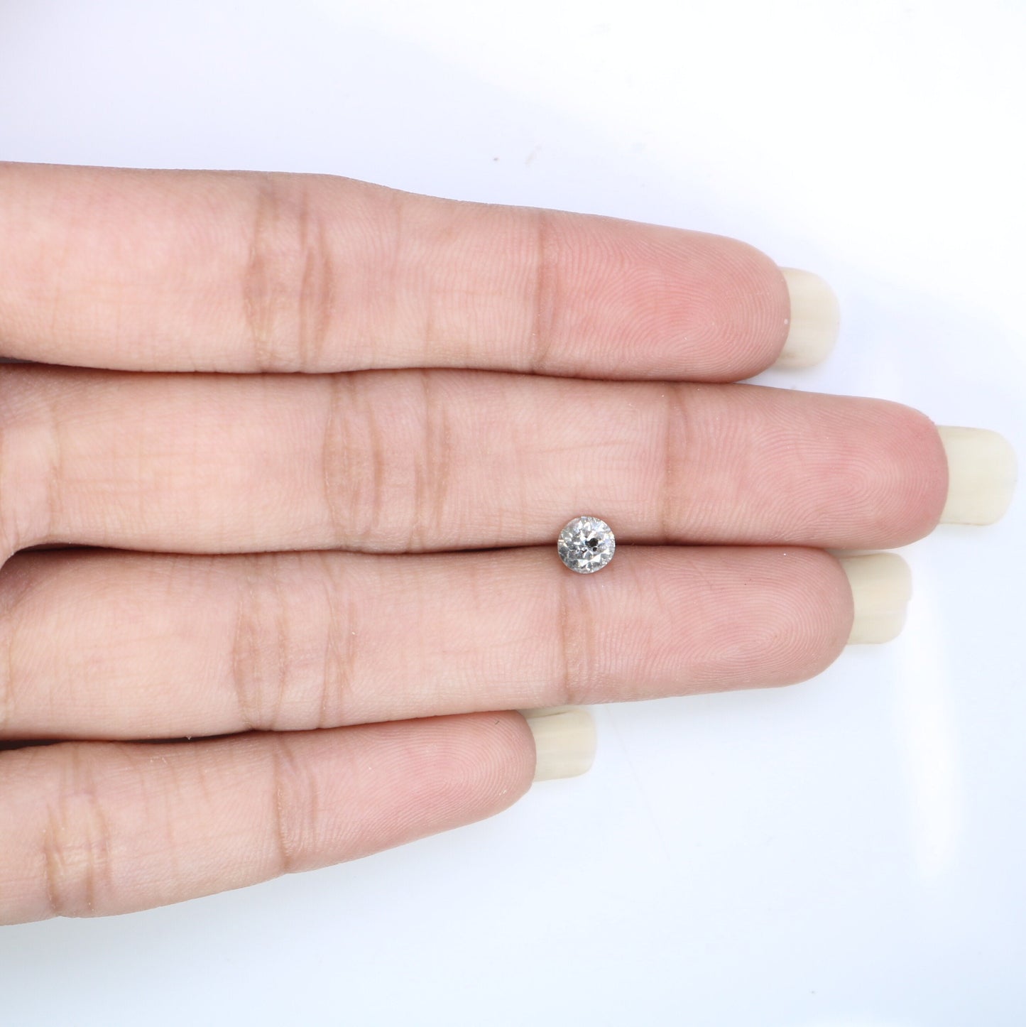 0.44 CT Loose Round Brilliant Cut Salt and Pepper Diamond | Perfect for Engagement Rings and Gifts for Wife, Girlfriend, or Mother