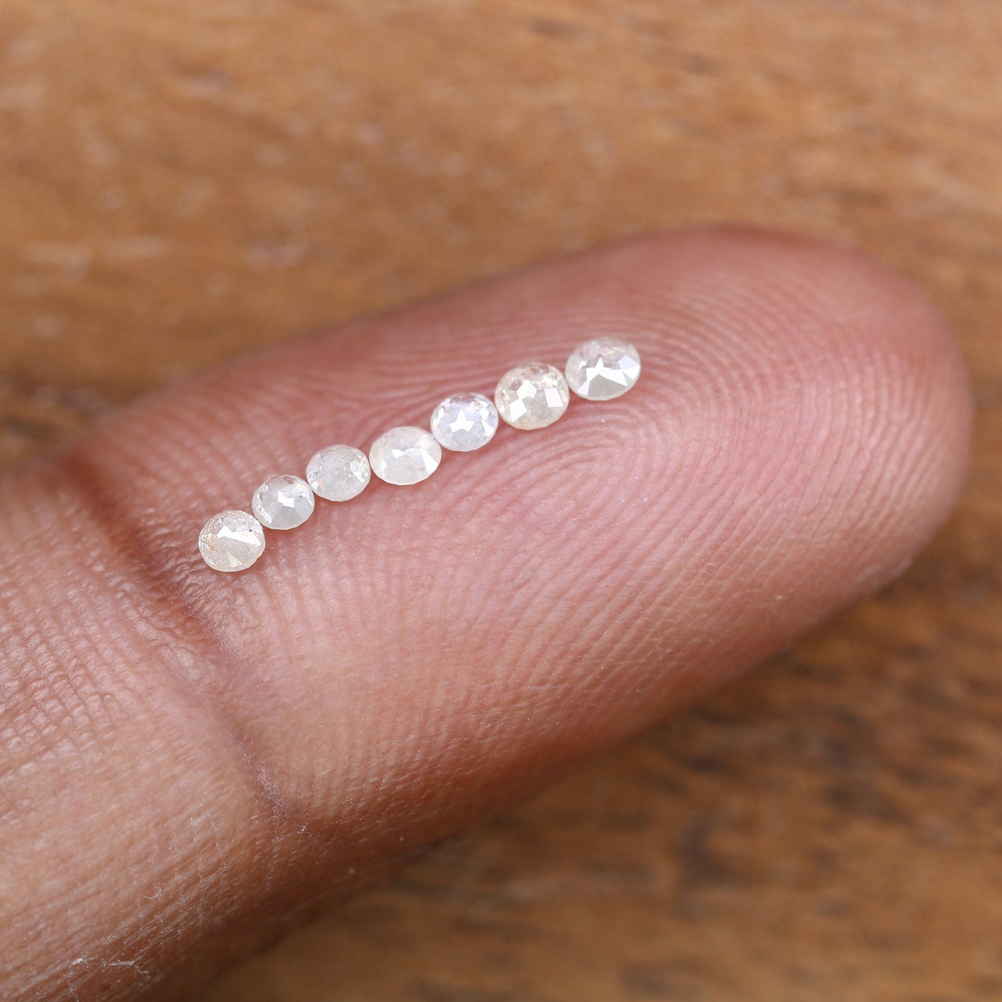 2.00 MM Rose Cut Round Natural White Loose Galaxy Real Diamond For Wedding Eternity Band ll Gift For Bride To Be ll Gift For Best Friend