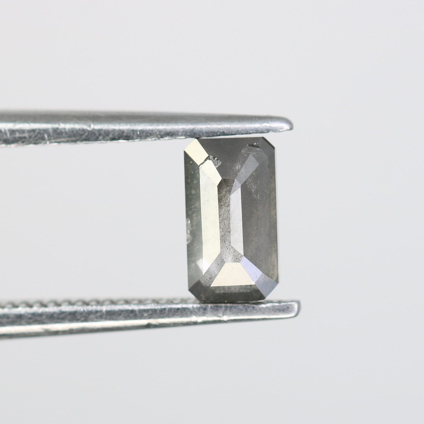 6 MM Emerald Cut Loose Diamond - Salt and Pepper Emerald Shape Diamond - Emerald For Wedding Ring - LABORDAY Offer - Customize Jewelry