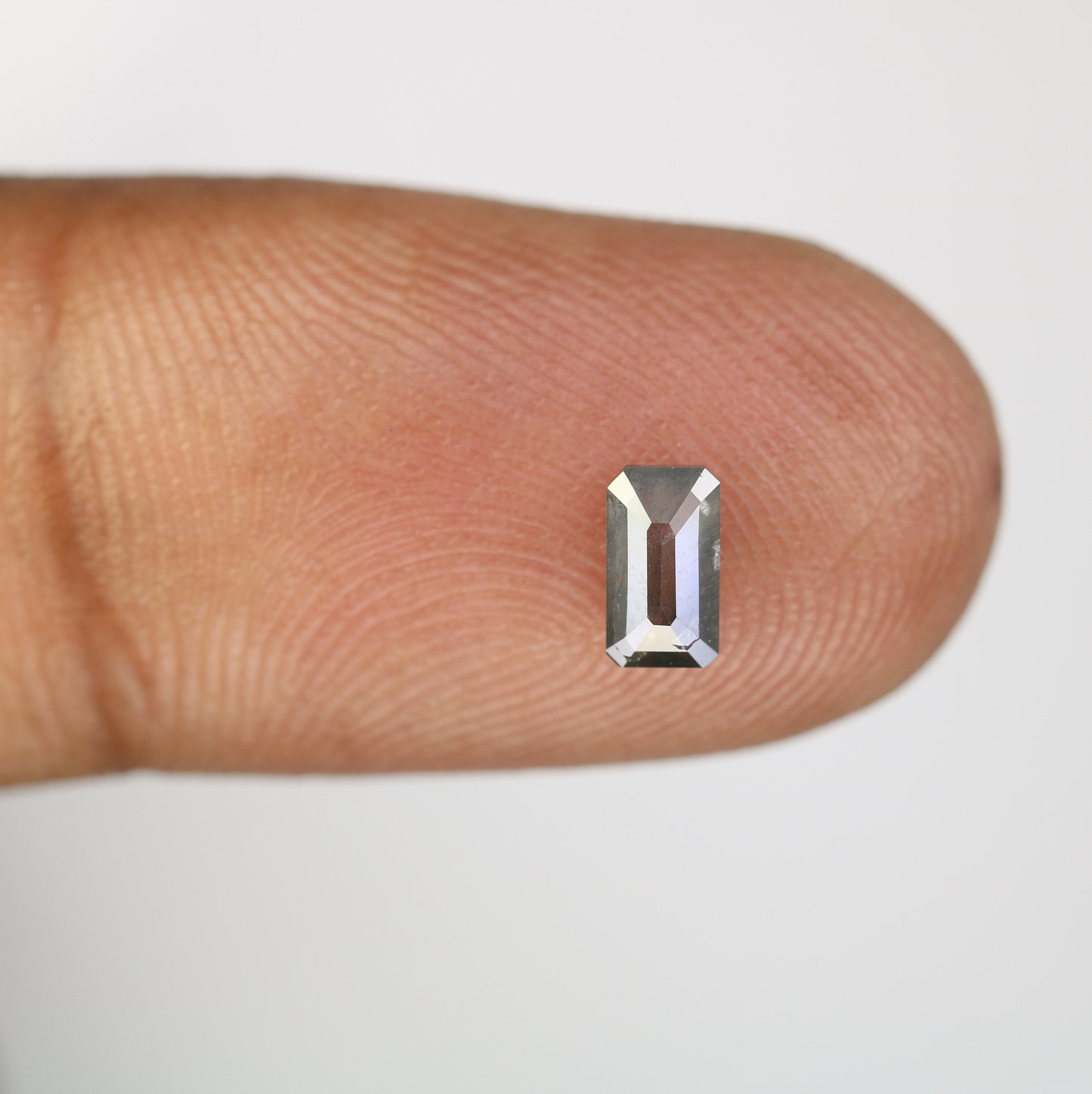 6 MM Emerald Cut Loose Diamond - Salt and Pepper Emerald Shape Diamond - Emerald For Wedding Ring - LABORDAY Offer - Customize Jewelry