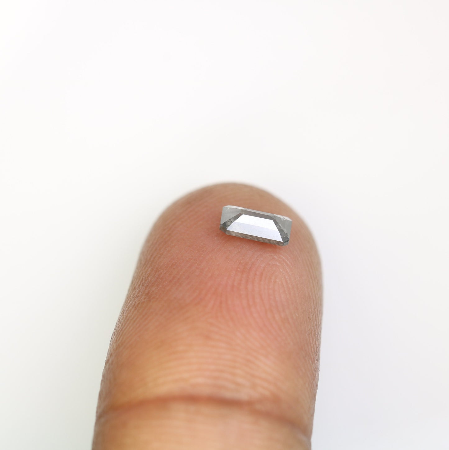 6 MM Emerald Cut Loose Diamond - Salt and Pepper Emerald Shape Diamond - Emerald For Wedding Ring - LABORDAY Offer - Customize Jewelry