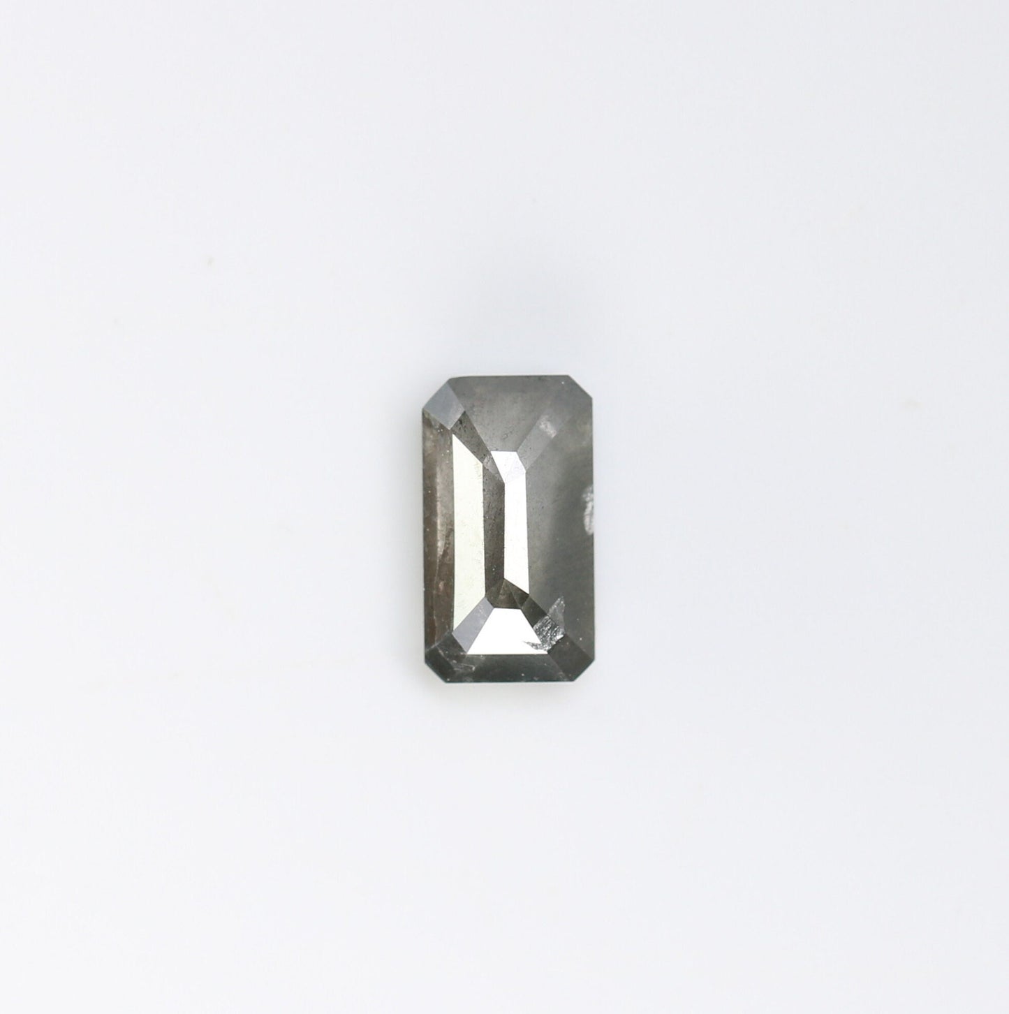 6 MM Emerald Cut Loose Diamond - Salt and Pepper Emerald Shape Diamond - Emerald For Wedding Ring - LABORDAY Offer - Customize Jewelry