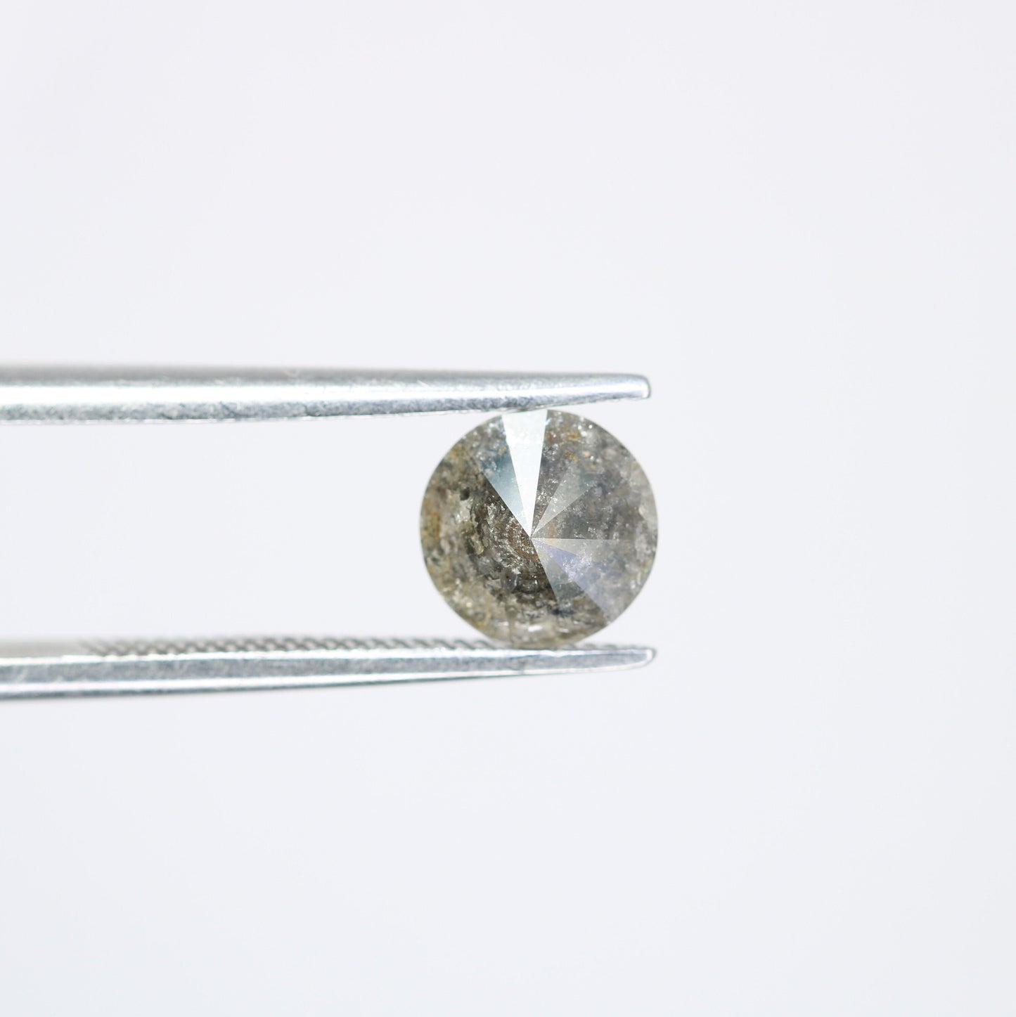 0.95 CT Loose Round Brilliant Cut Salt and Pepper Galaxy Diamond | Perfect for Proposal Rings and Custom Gold Jewelry