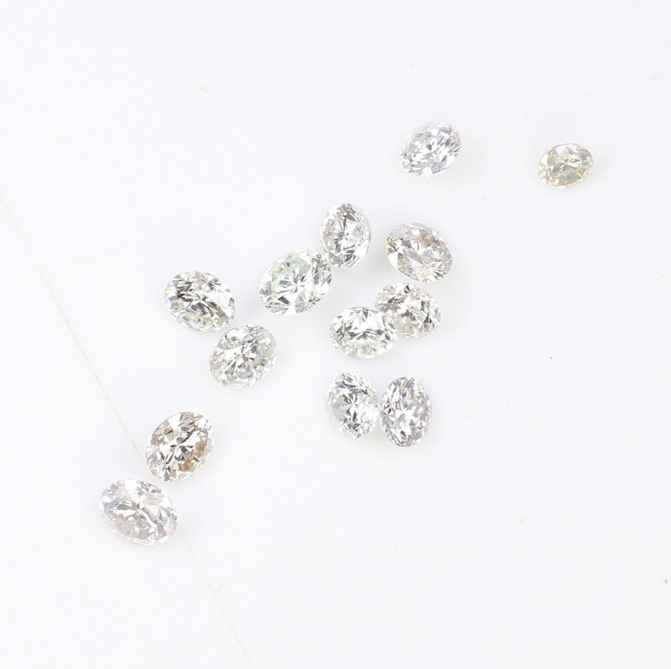 Natural Loose Round Brilliant Cut Diamond | Ideal for Eternity Rings | Conflict-Free Salt and Pepper Diamonds | Genuine Natural Diamonds