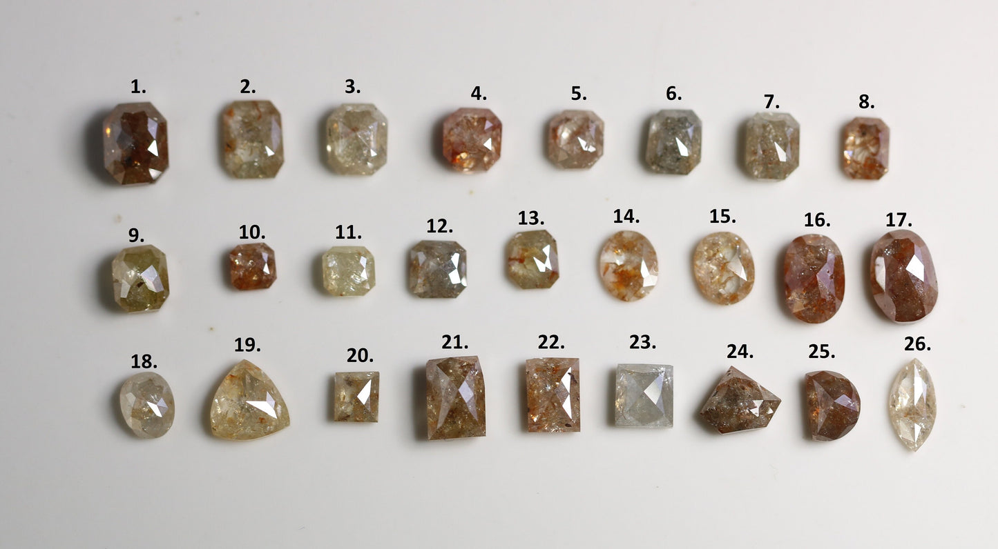 0.28 to 1.25 CT Mixed Shape Fancy Loose Diamonds | Natural Salt and Pepper Diamonds on Sale | Elegant Jewelry Gifts for Women