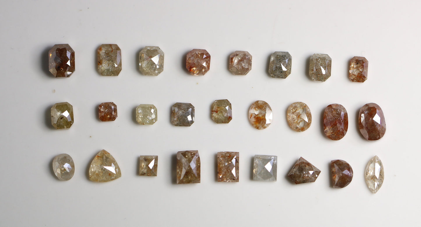 0.28 to 1.25 CT Mixed Shape Fancy Loose Diamonds | Natural Salt and Pepper Diamonds on Sale | Elegant Jewelry Gifts for Women