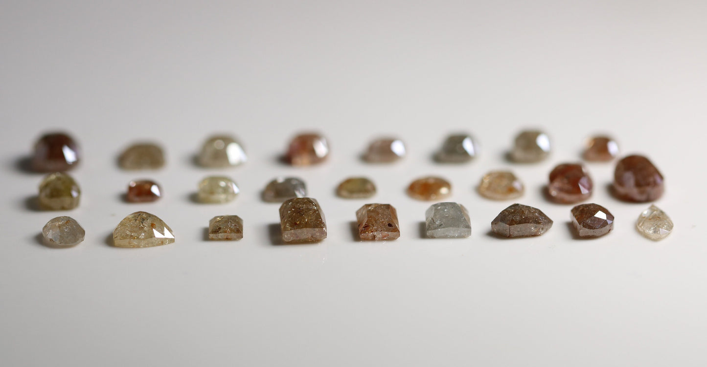 0.28 to 1.25 CT Mixed Shape Fancy Loose Diamonds | Natural Salt and Pepper Diamonds on Sale | Elegant Jewelry Gifts for Women