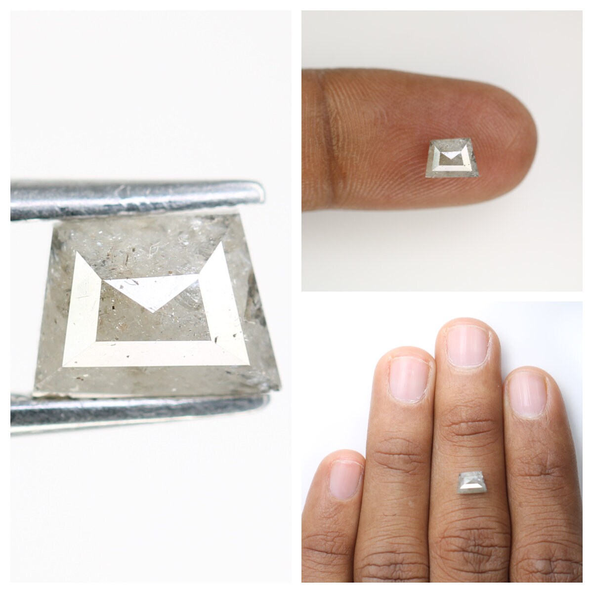 Natural Loose Salt and Pepper Diamonds | Unique Mixed Shape Gemstones for Jewelry | Affordable Fancy Cut Diamonds | Perfect Gift Ideas