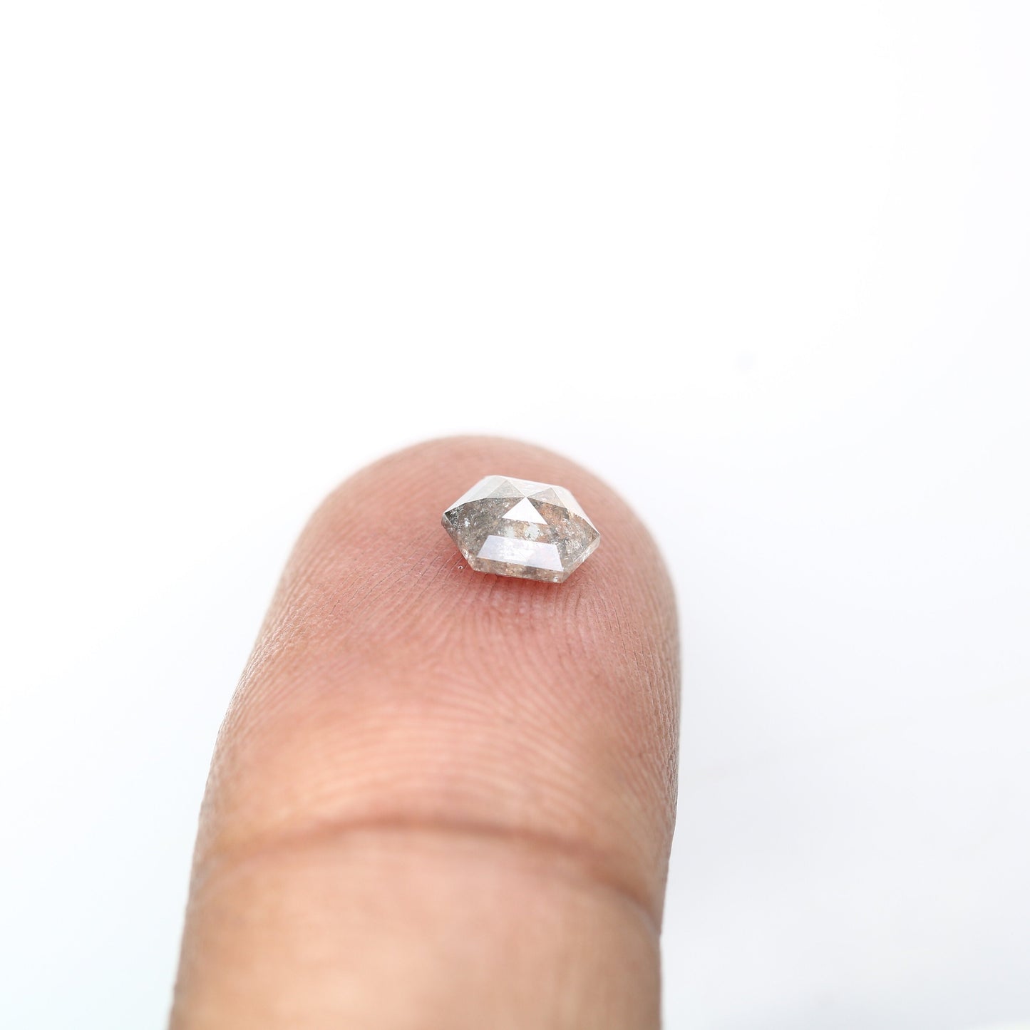 0.71 CT Salt and Pepper Hexagon Cut - Natural Loose Hexagon Shape -Unique Diamond for Ring - Special Gift for Her - Wholesaler of Diamond