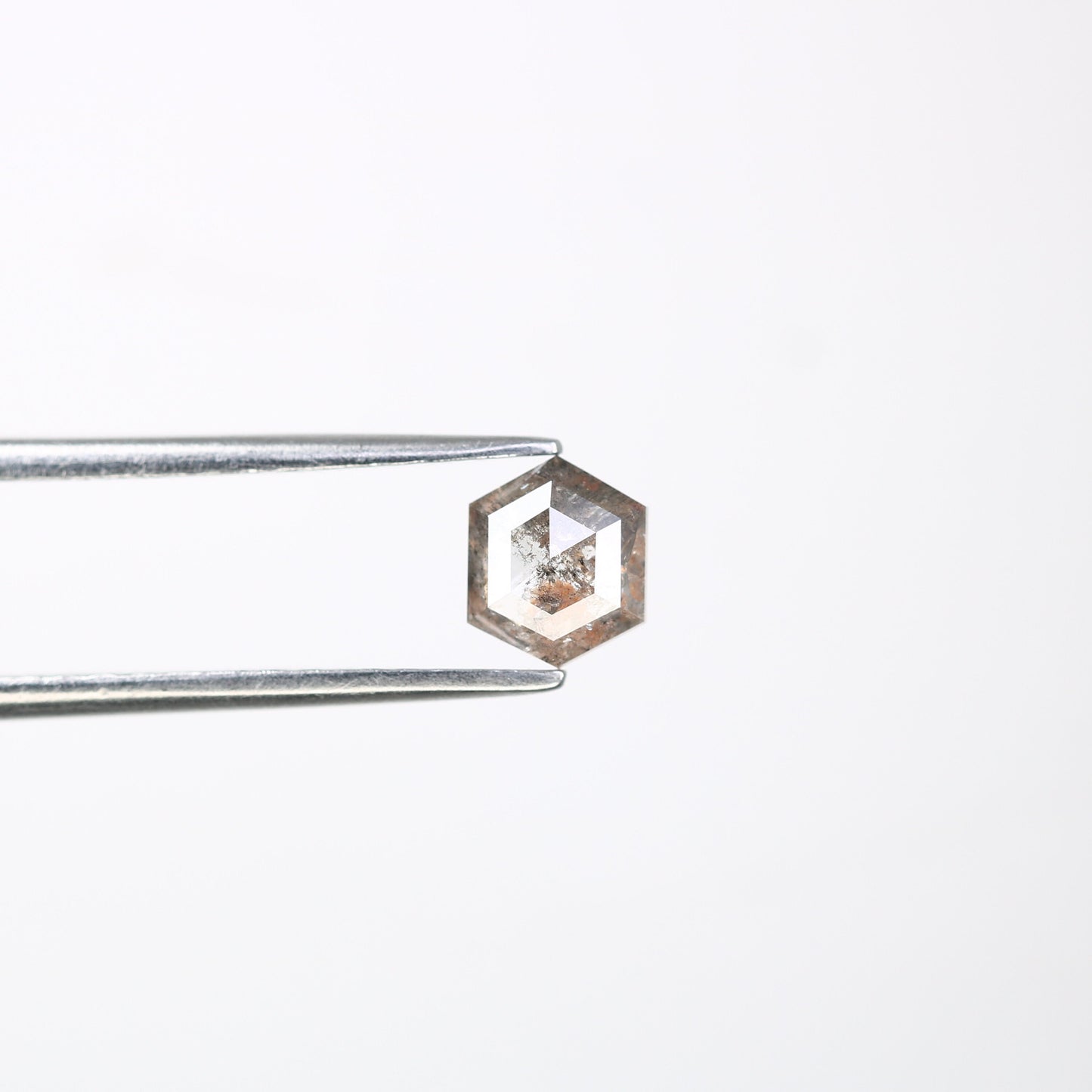 0.71 CT Salt and Pepper Hexagon Cut - Natural Loose Hexagon Shape -Unique Diamond for Ring - Special Gift for Her - Wholesaler of Diamond