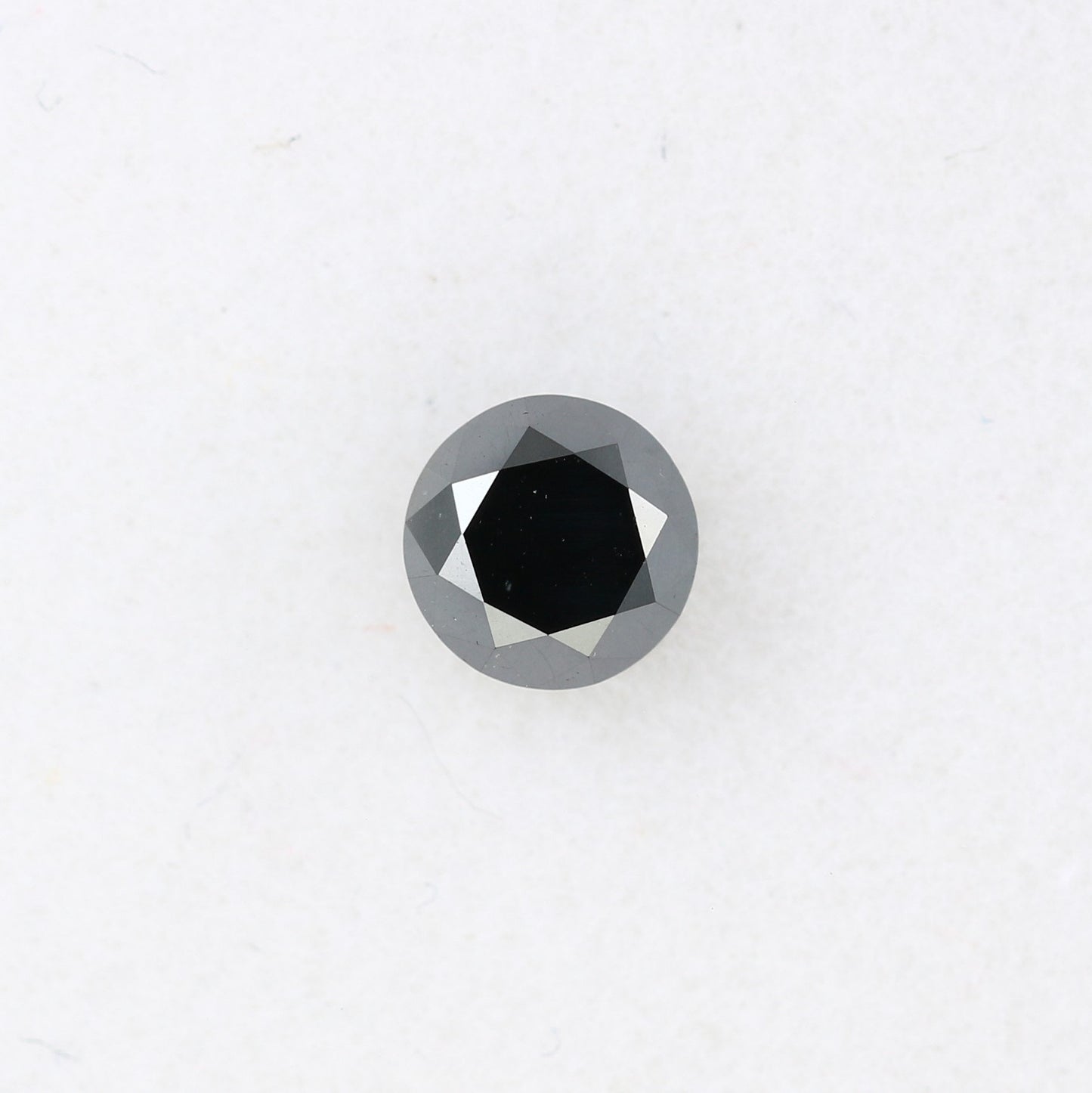 0.65 CT Round Brilliant Cut Fancy Black Diamond | 5.00 mm Antique Gemstone for Wedding Bands | Stunning Black Round Diamond