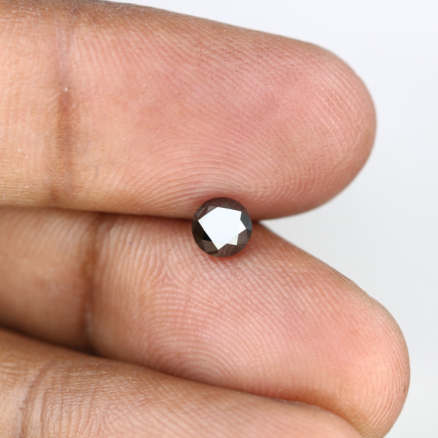 0.65 CT Round Brilliant Cut Fancy Black Diamond | 5.00 mm Antique Gemstone for Wedding Bands | Stunning Black Round Diamond