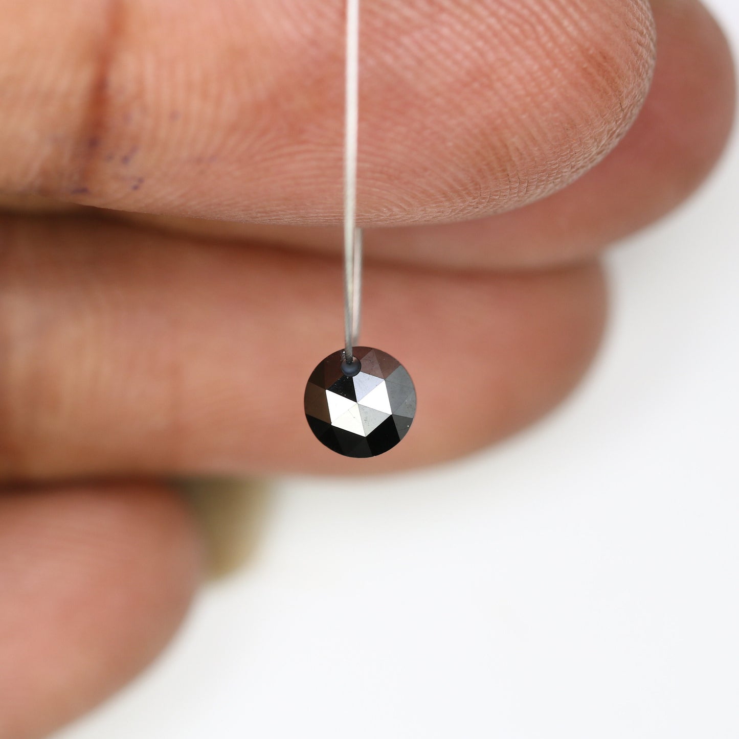 0.76 CT Beautiful Black Round Rose Cut Beads Fancy Diamond For Designer Necklace | Black Beads Diamond | Beads Diamond | Diamond Bracelet