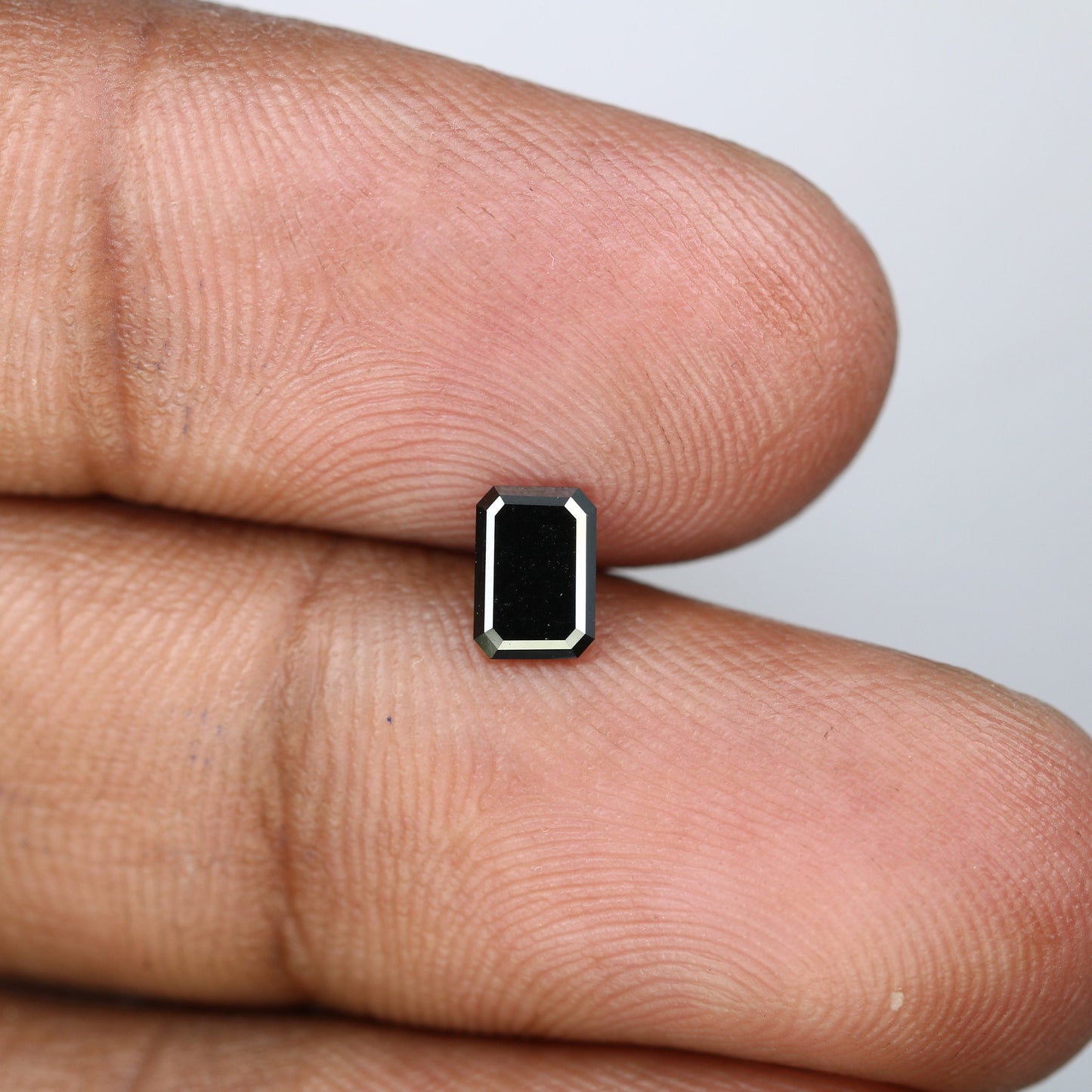 0.50 CT Emerald Cut Loose Salt & Pepper Diamond - Perfect for Custom Wedding Rings - Labor Day Sale
