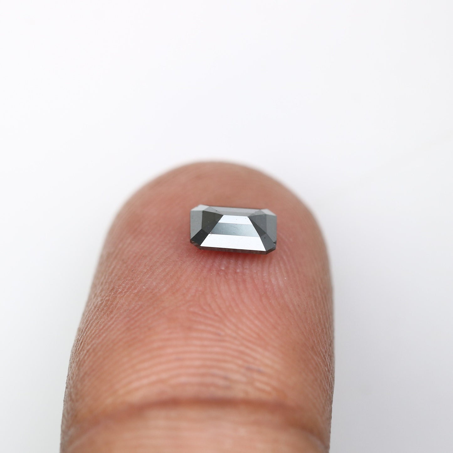 0.50 CT Emerald Cut Loose Salt & Pepper Diamond - Perfect for Custom Wedding Rings - Labor Day Sale