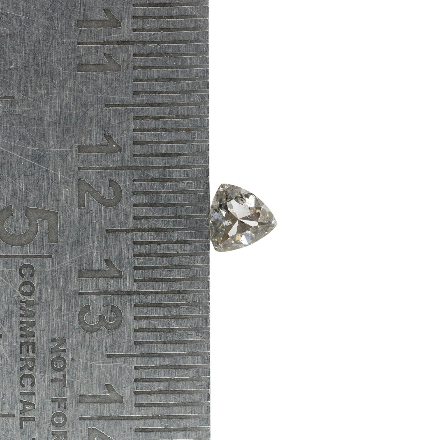 0.66 CT Fancy Triangle Shape Natural Salt And Pepper Diamond For Proposal Ring | Triangle Cut Pendant | Anniversary Gift | Gift For Her