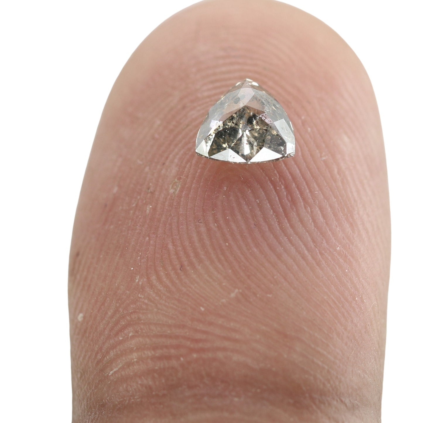 0.66 CT Fancy Triangle Shape Natural Salt And Pepper Diamond For Proposal Ring | Triangle Cut Pendant | Anniversary Gift | Gift For Her