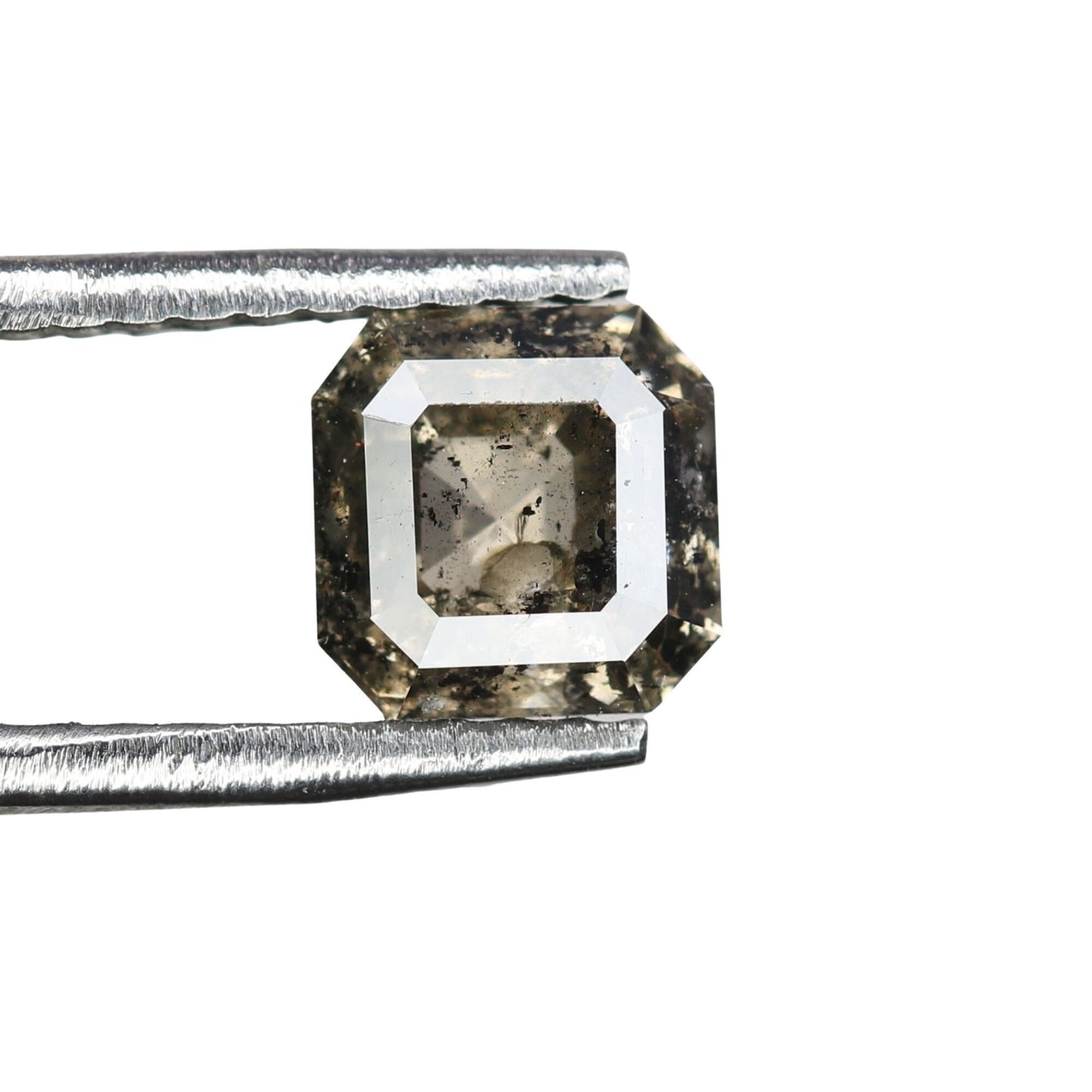 0.76 CT Lovely Asscher Shape Loose Salt And Pepper Diamond For Proposal Ring | Asscher Diamond Ring | Gift For Her | Wedding Gift Diamonds