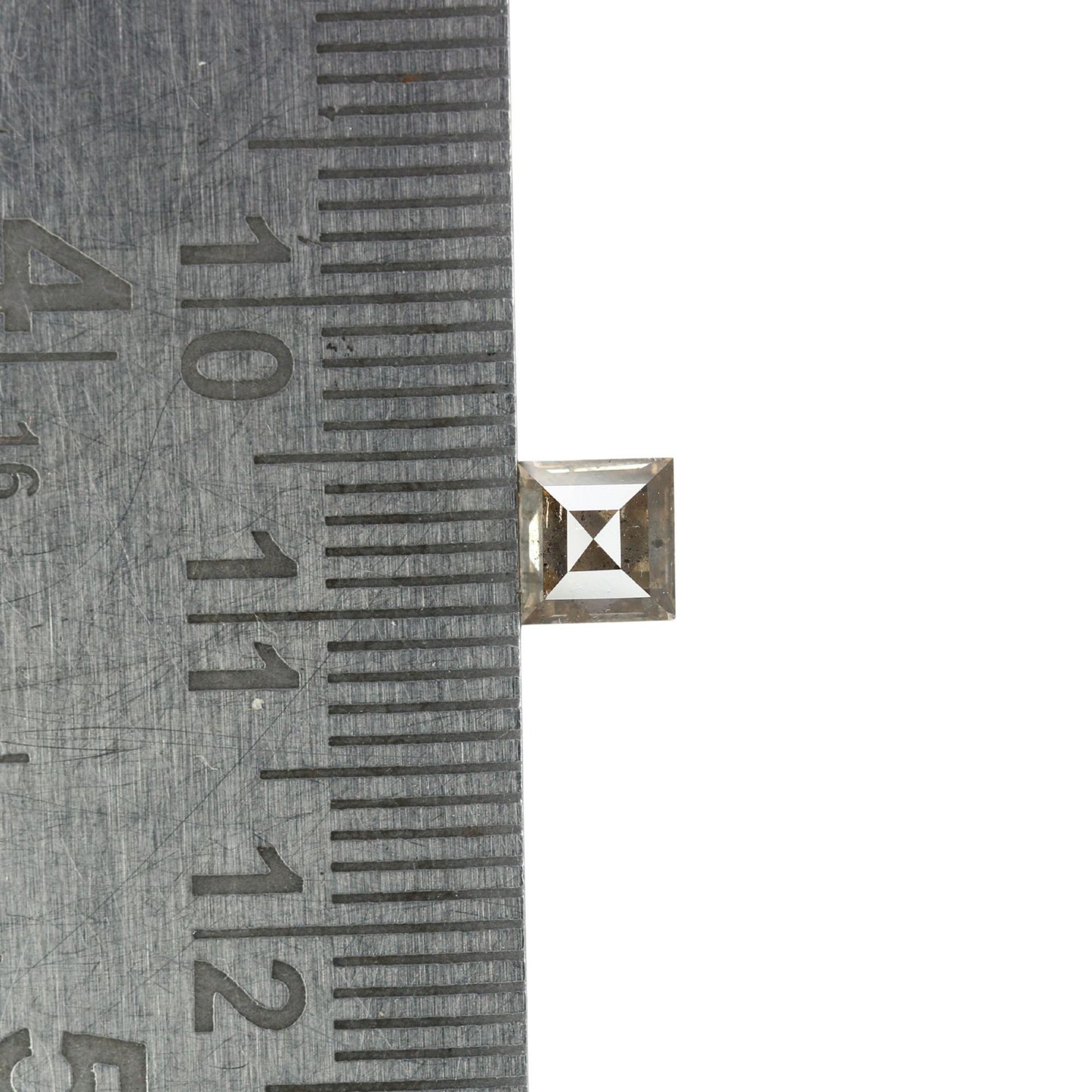 0.69 CT Antique Sqaure Shape Salt And Pepper Diamond For Wedding Ring | Princess Cut Diamond Ring | Gift For Girlfriend | Birthday Gift