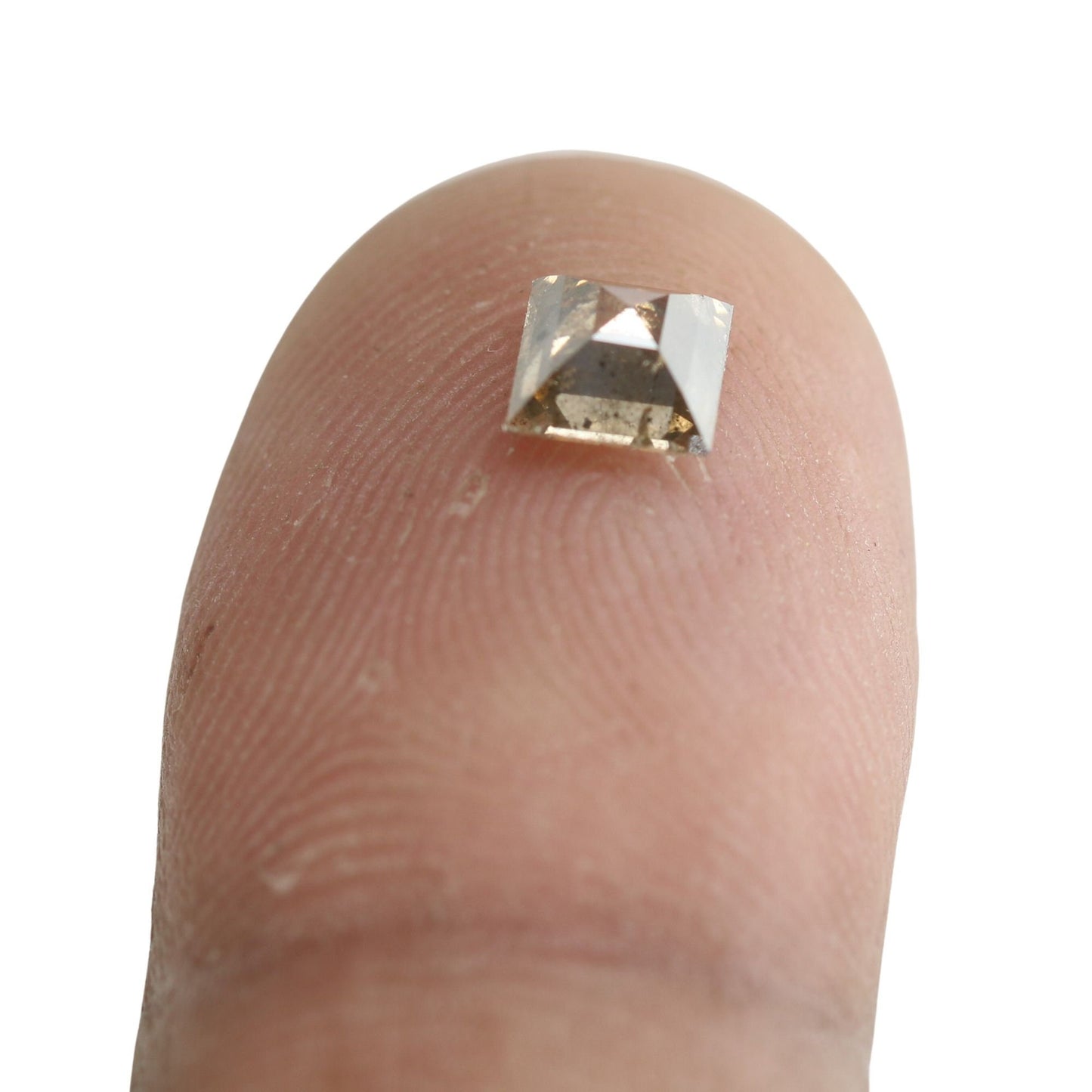 0.69 CT Antique Sqaure Shape Salt And Pepper Diamond For Wedding Ring | Princess Cut Diamond Ring | Gift For Girlfriend | Birthday Gift