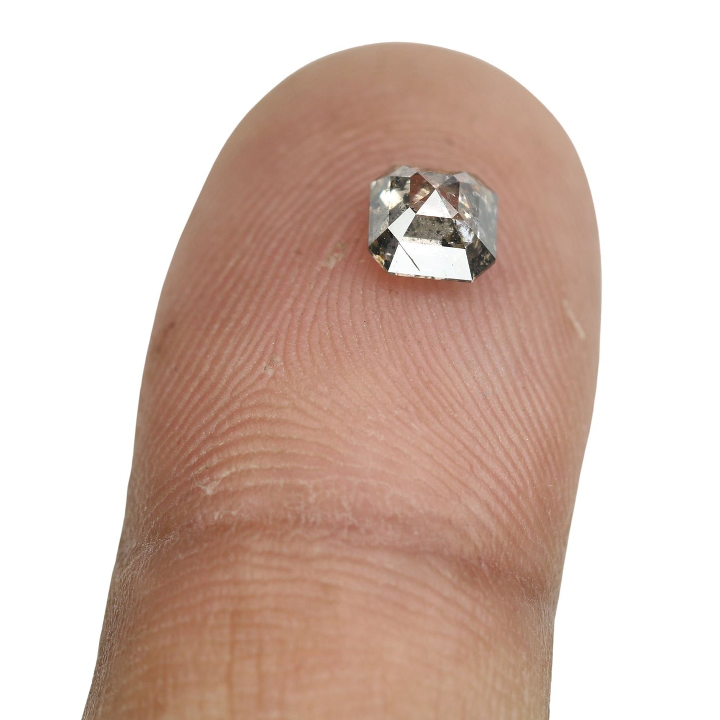 0.76 CT Lovely Asscher Shape Loose Salt And Pepper Diamond For Proposal Ring | Asscher Diamond Ring | Gift For Her | Wedding Gift Diamonds