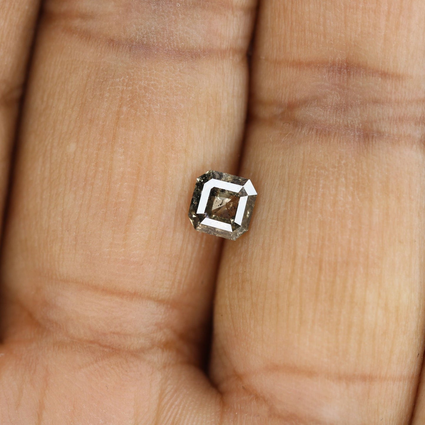 0.76 CT Lovely Asscher Shape Loose Salt And Pepper Diamond For Proposal Ring | Asscher Diamond Ring | Gift For Her | Wedding Gift Diamonds