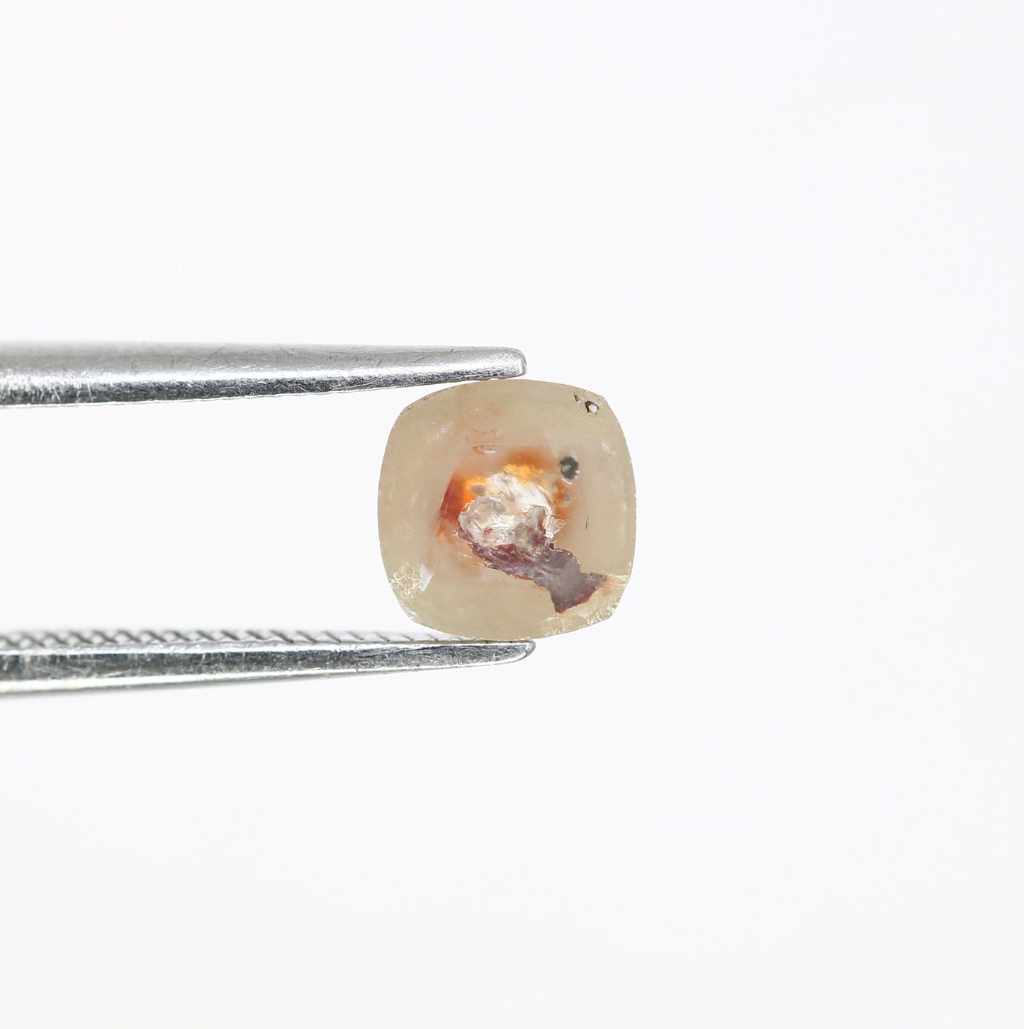 0.79 CT Cushion Cut Salt and Pepper Rustic Diamond Ring - Unique Gemstone for Custom Gold Rings & Distinctive Jewelry Creations