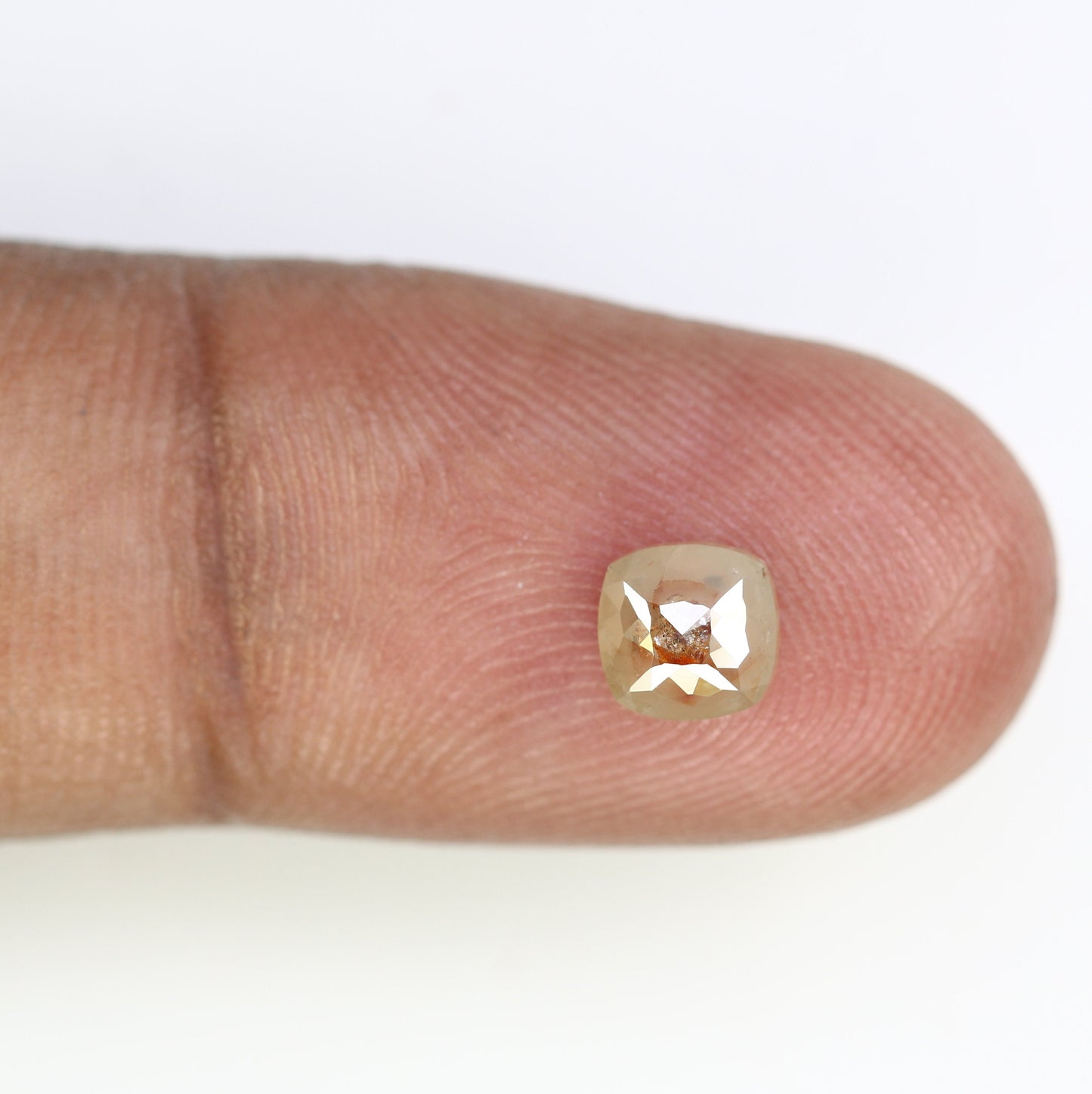 0.79 CT Cushion Cut Salt and Pepper Rustic Diamond Ring - Unique Gemstone for Custom Gold Rings & Distinctive Jewelry Creations