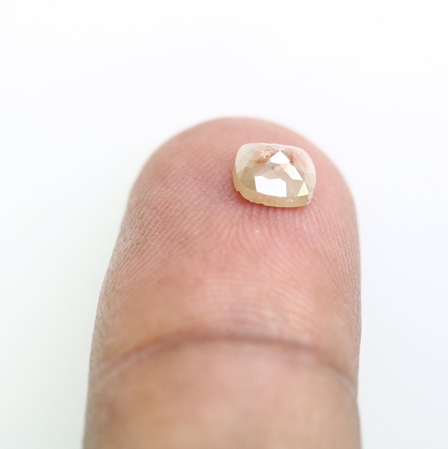 0.79 CT Cushion Cut Salt and Pepper Rustic Diamond Ring - Unique Gemstone for Custom Gold Rings & Distinctive Jewelry Creations
