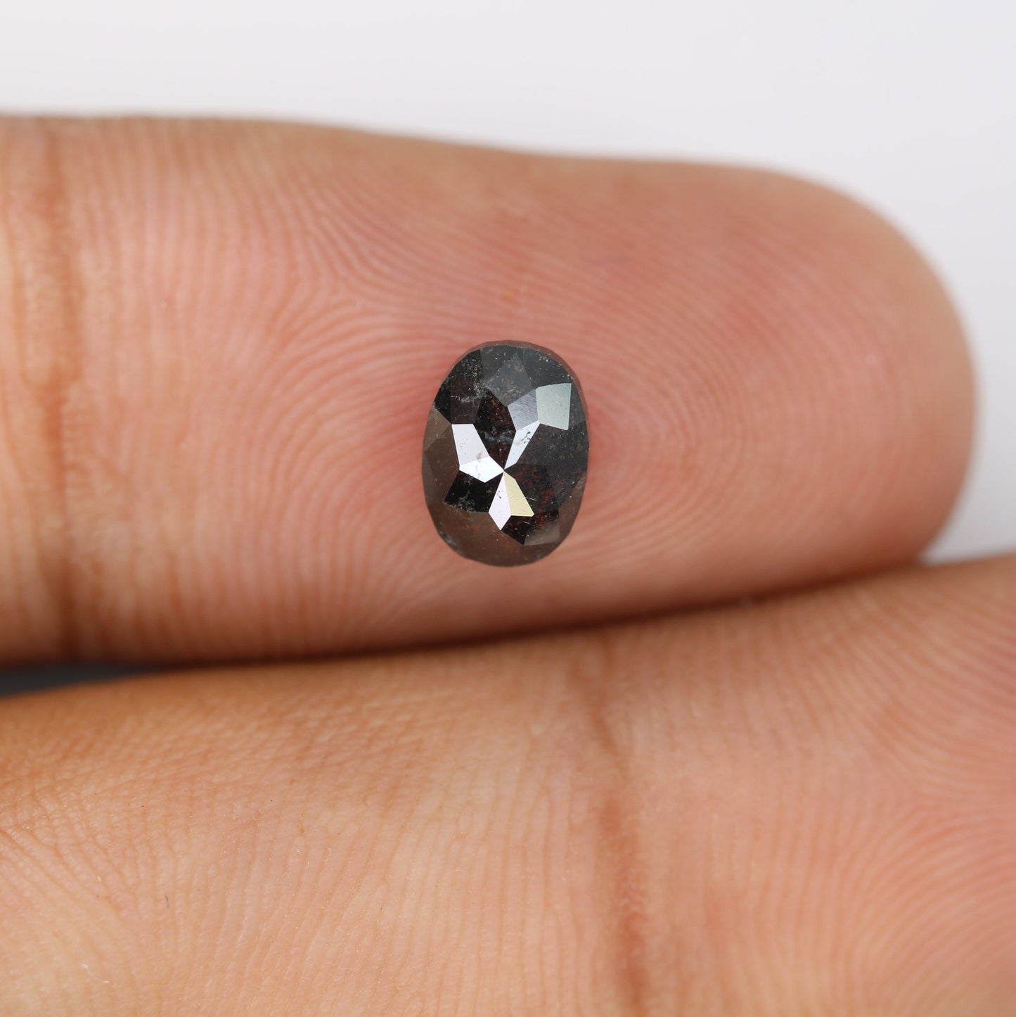 1.35 CT Oval Salt and Pepper Diamond - Unique Engagement Ring, Custom Gold Jewelry & Distinctive Gemstone for Special Occasions