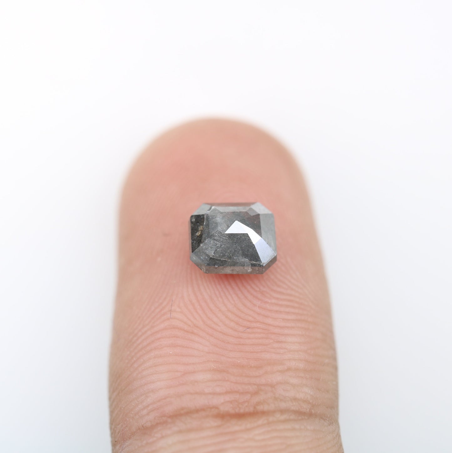 1.64 CT Emerald Cut Loose Diamond - Salt and Pepper Emerald Shape Diamond - Emerald For Wedding Ring - LABORDAY Offer - Customize Jewelry