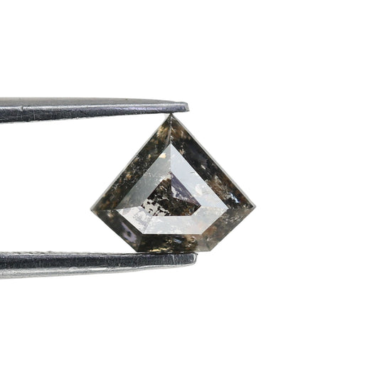 0.91 CT Antique Diamond Cut Natural Salt And Pepper Diamond For Designer Jewelry | Pentagon Cut Diamond | Statement Jewelry | Customize Ring