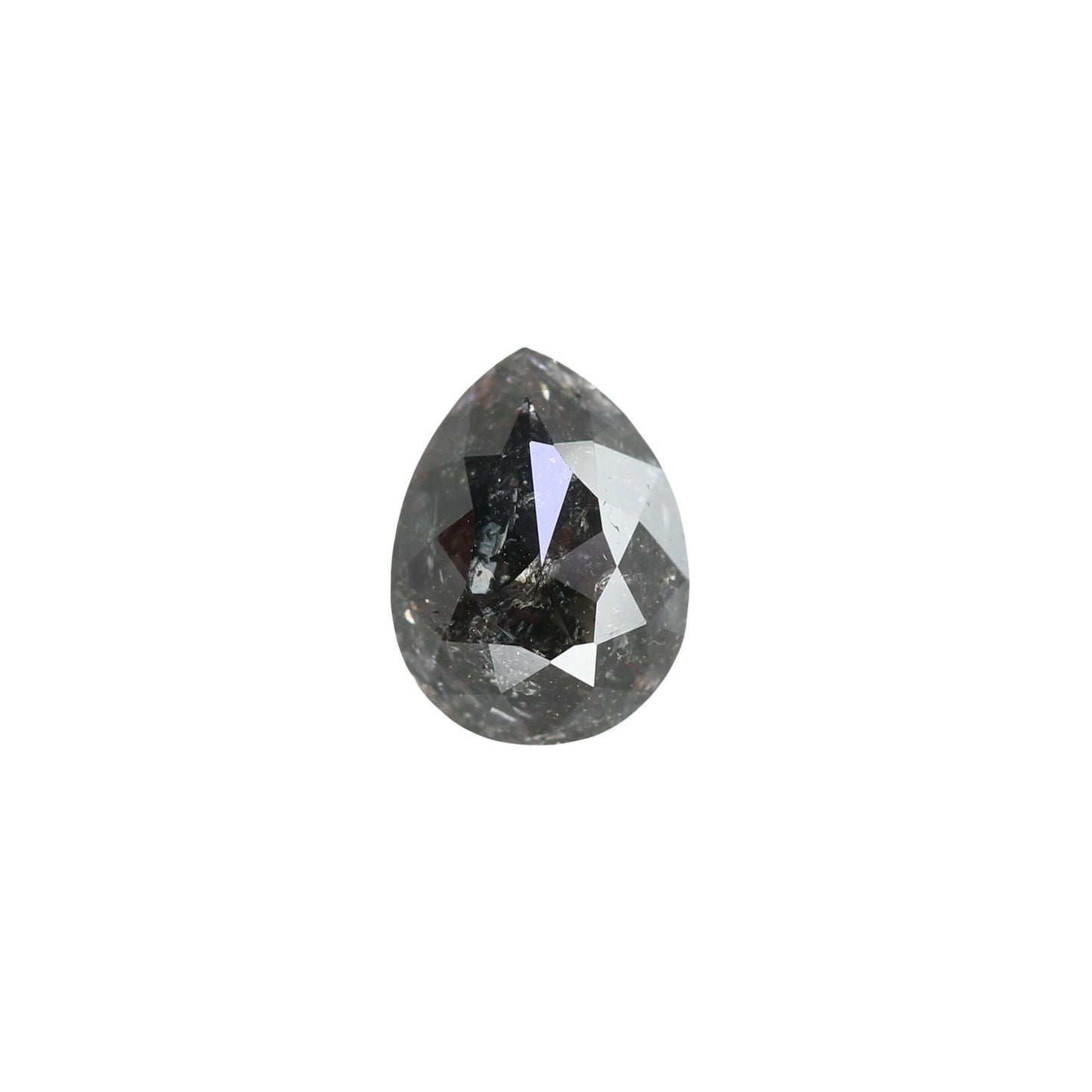 1.15 CT Loose Pear Shape Natural Salt and Pepper Fancy Diamond for Wedding Ring | Pear Halo Set Ring | Christmas Gift | Gift for Wife