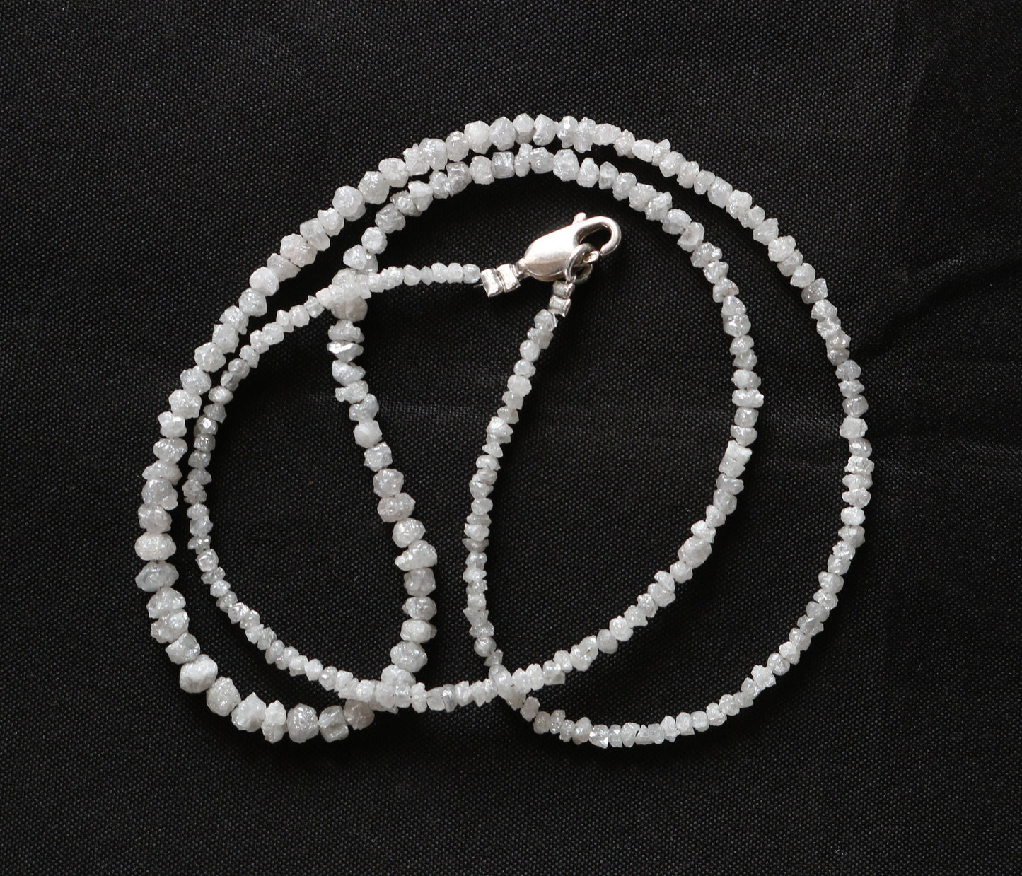 Raw Diamond Beads | Unique Rough Gemstones for Art Deco & Vintage Jewelry | Crystal Necklace DIY Craft Supplies