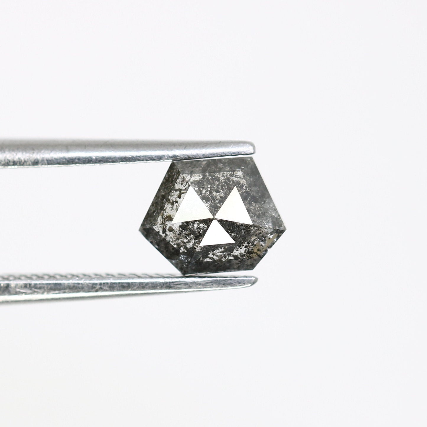 0.75 CT Salt and Pepper Natural Loose Diamond, Geometric Cut for Handmade Necklace Pendant, Diamond Bracelet Engagement Gold Ring For Women