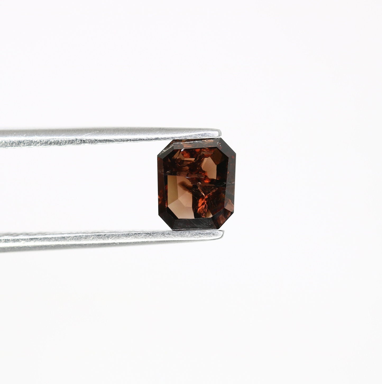 Fancy Brown Salt and Pepper Emerald Shape Diamond - Natural Loose Emerald Cut Diamond - Emerald Engagement Ring - LABORDAY Offer