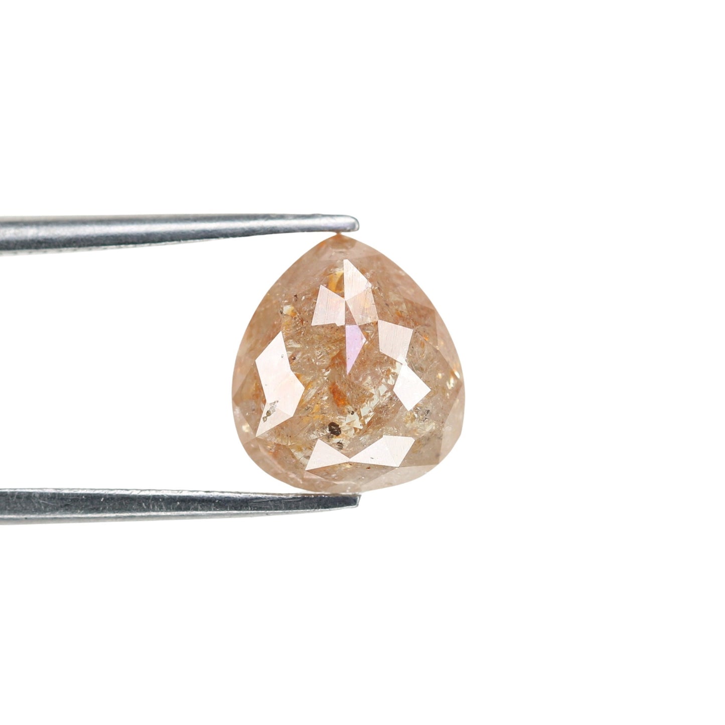 2.69 CT Fancy Peach Pear Shape Diamond | Beautiful Gem for Promise Ring | Perfect Gift for Girlfriend | Birthday Gift for Gold Ring