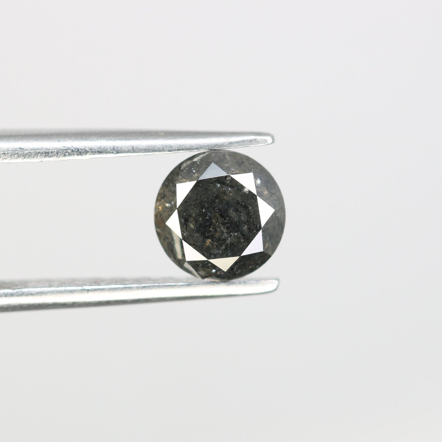 0.94 CT Loose Salt and Pepper Round DiamondFor Gold Ring Diamonds