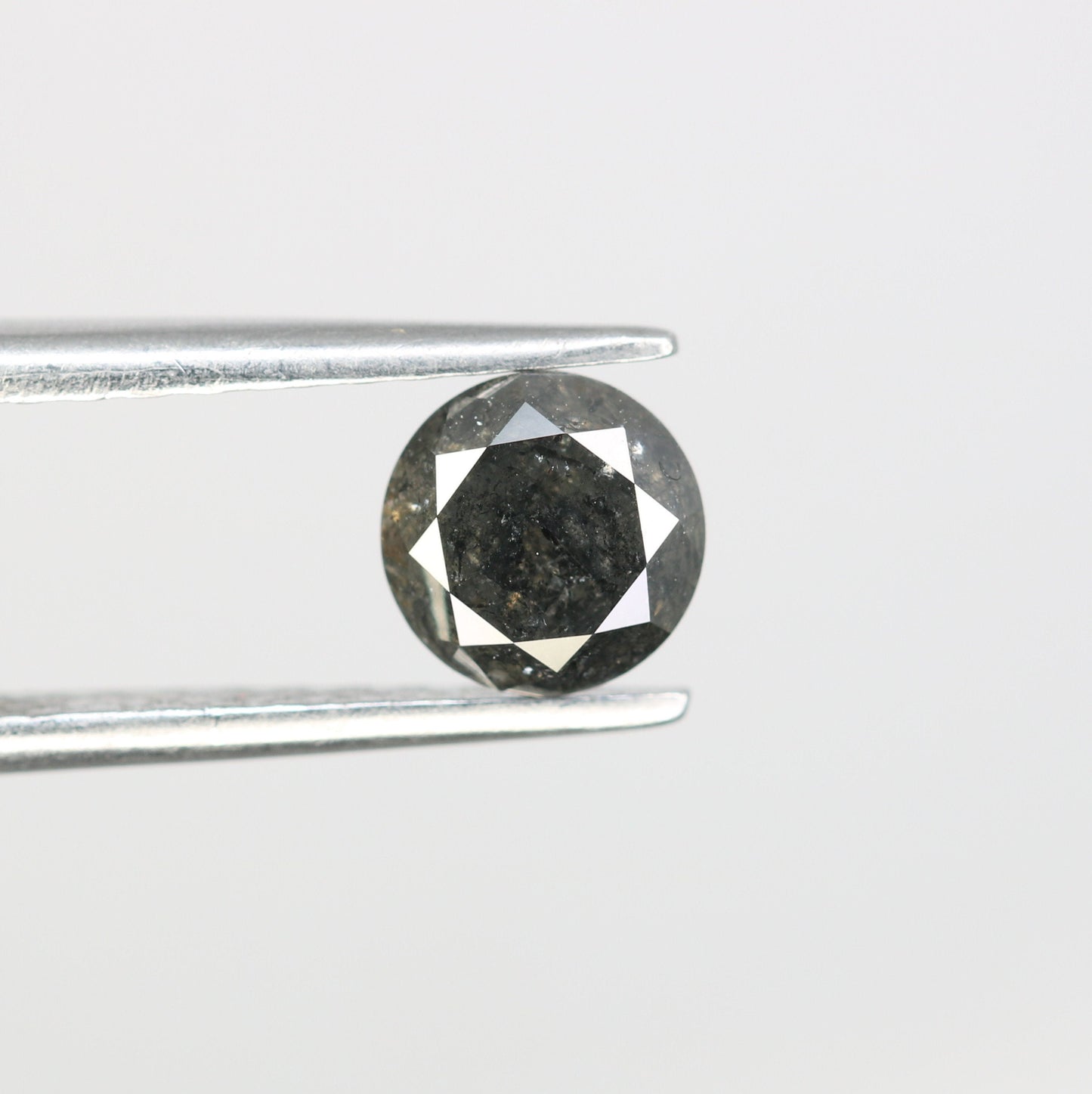0.94 CT Loose Salt and Pepper Round DiamondFor Gold Ring Diamonds