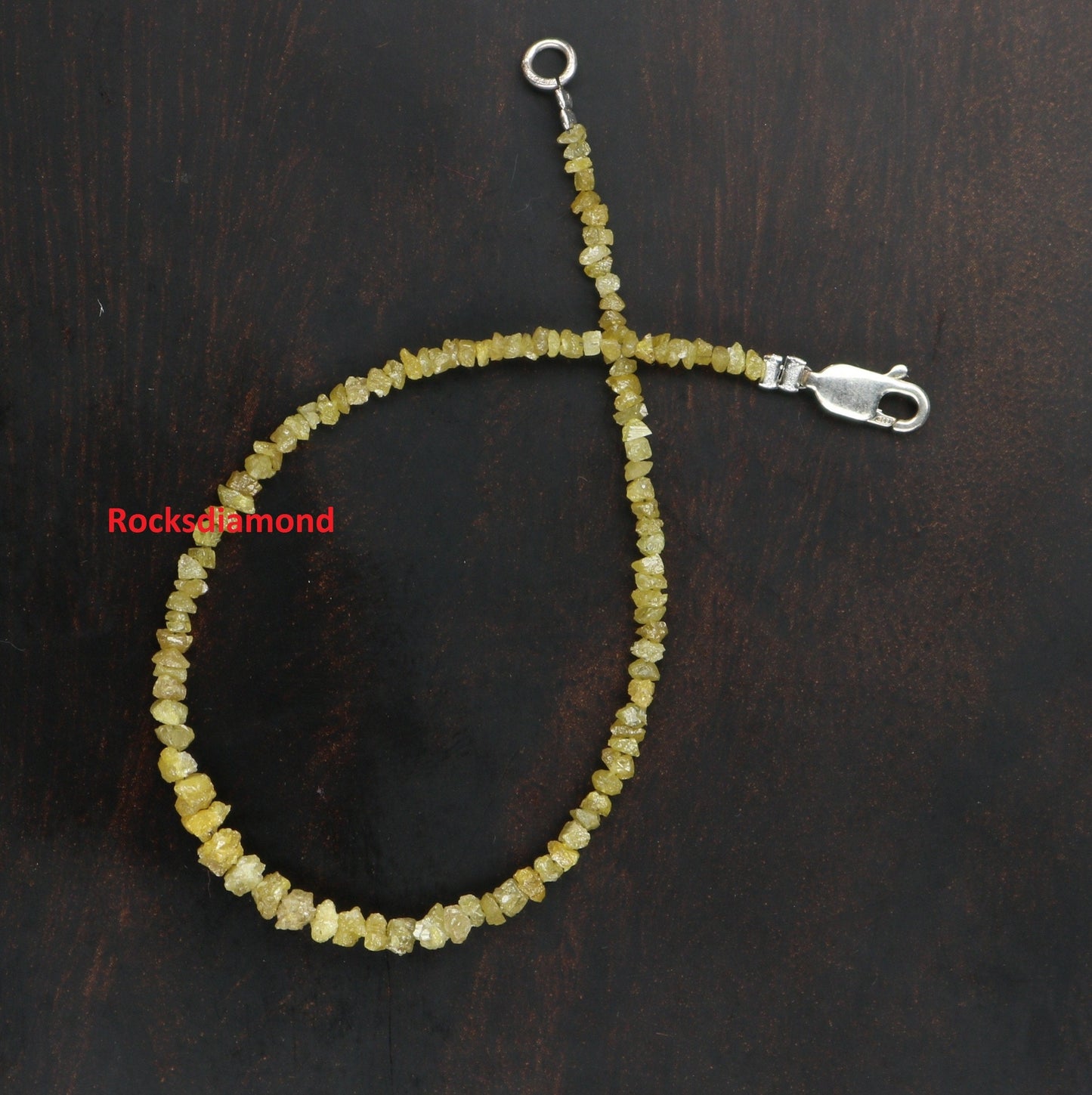 Exquisite Fancy Yellow Diamond Beads | One-of-a-Kind AAA Quality Faceted Gems Art Deco Retro Necklaces | Unique Crystal Jewelry & Craft