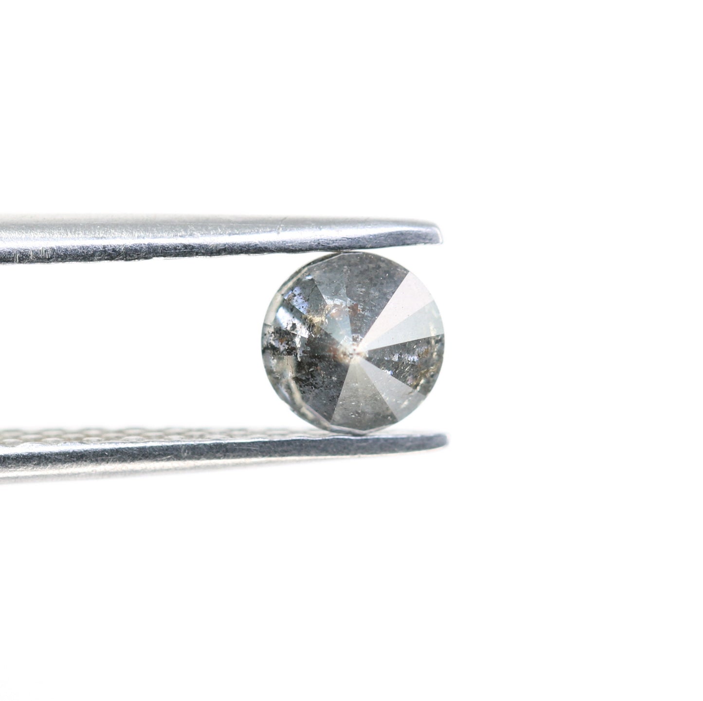 0.52 CT Salt and Pepper Round Diamond for RingFor Gold Ring Diamonds