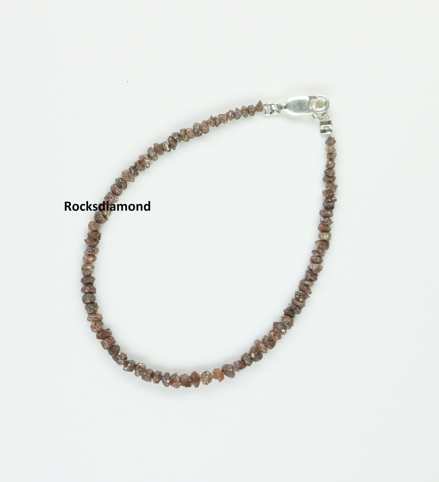 Natural Raw Rough Diamond Beads | One-of-a-Kind Art Deco Retro Necklace | Unique Vintage Crystal Jewelry & Handmade Craft Supplies for Women