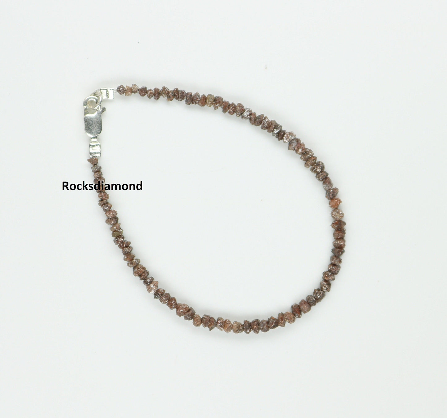Natural Raw Rough Diamond Beads | One-of-a-Kind Art Deco Retro Necklace | Unique Vintage Crystal Jewelry & Handmade Craft Supplies for Women
