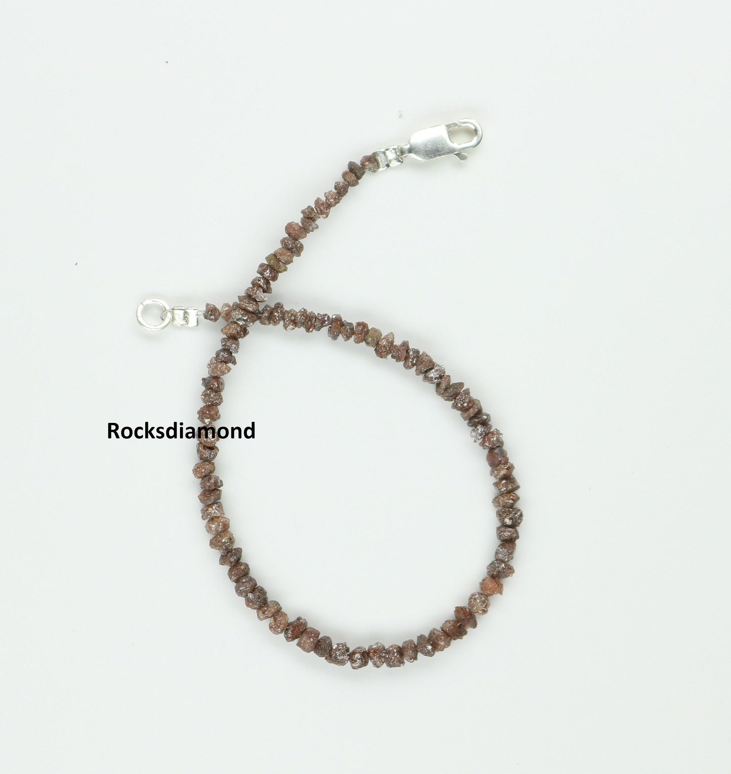 Natural Raw Rough Diamond Beads | One-of-a-Kind Art Deco Retro Necklace | Unique Vintage Crystal Jewelry & Handmade Craft Supplies for Women