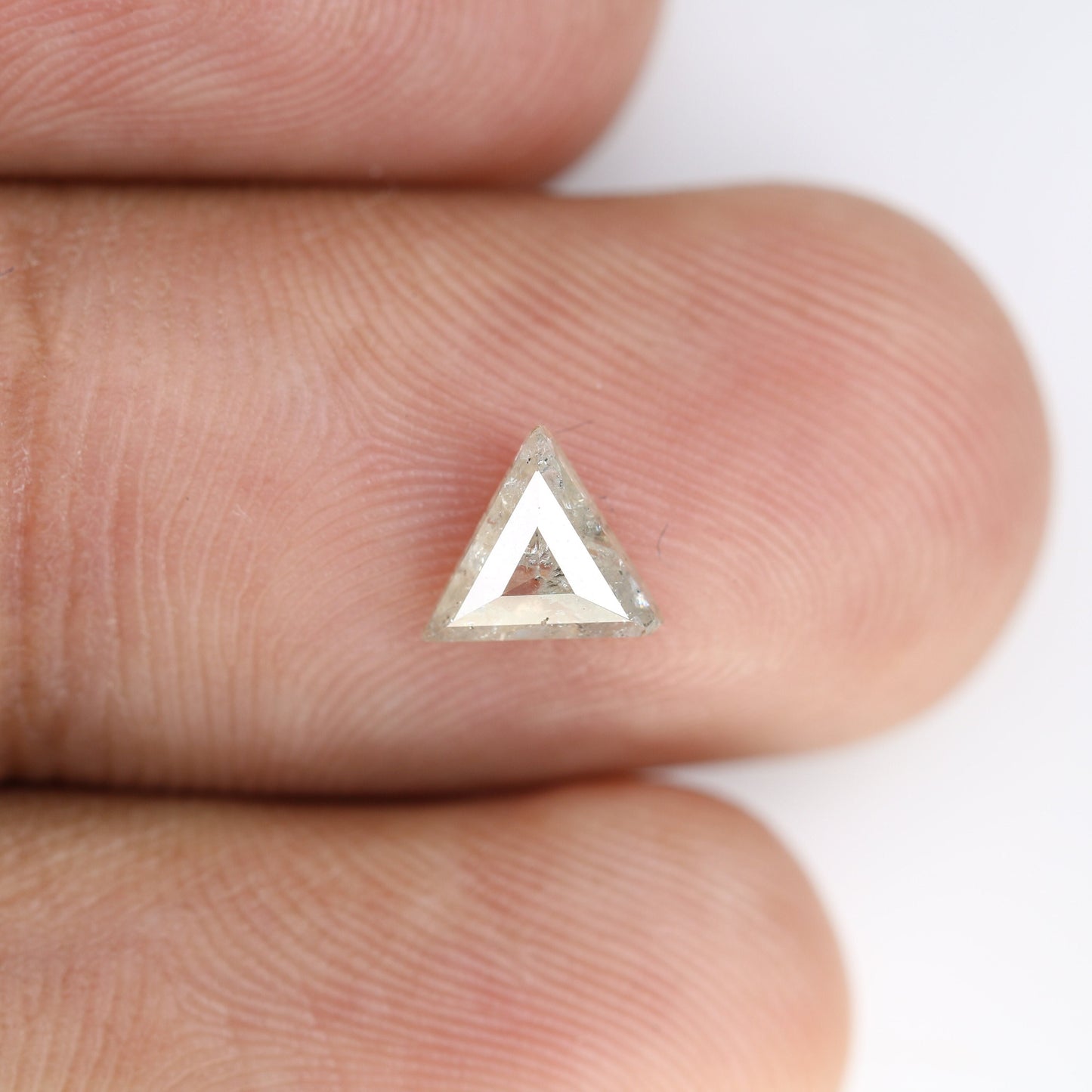 0.58 CTSalt and Pepper Triangle Cut Diamond, Natural Loose White Diamonds, For bracelet & pendant necklace, Victorian jewelry women gift