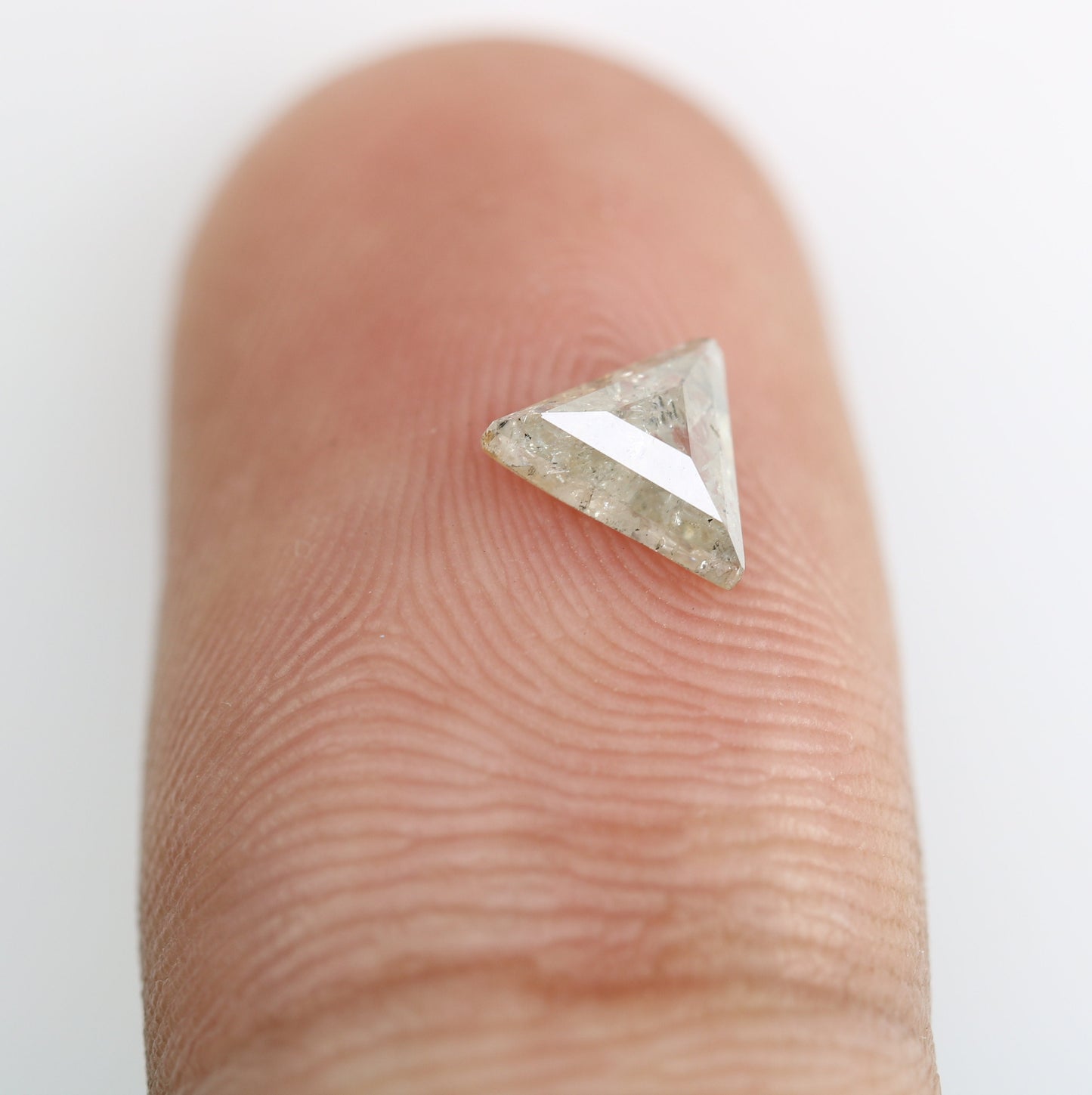 0.58 CTSalt and Pepper Triangle Cut Diamond, Natural Loose White Diamonds, For bracelet & pendant necklace, Victorian jewelry women gift