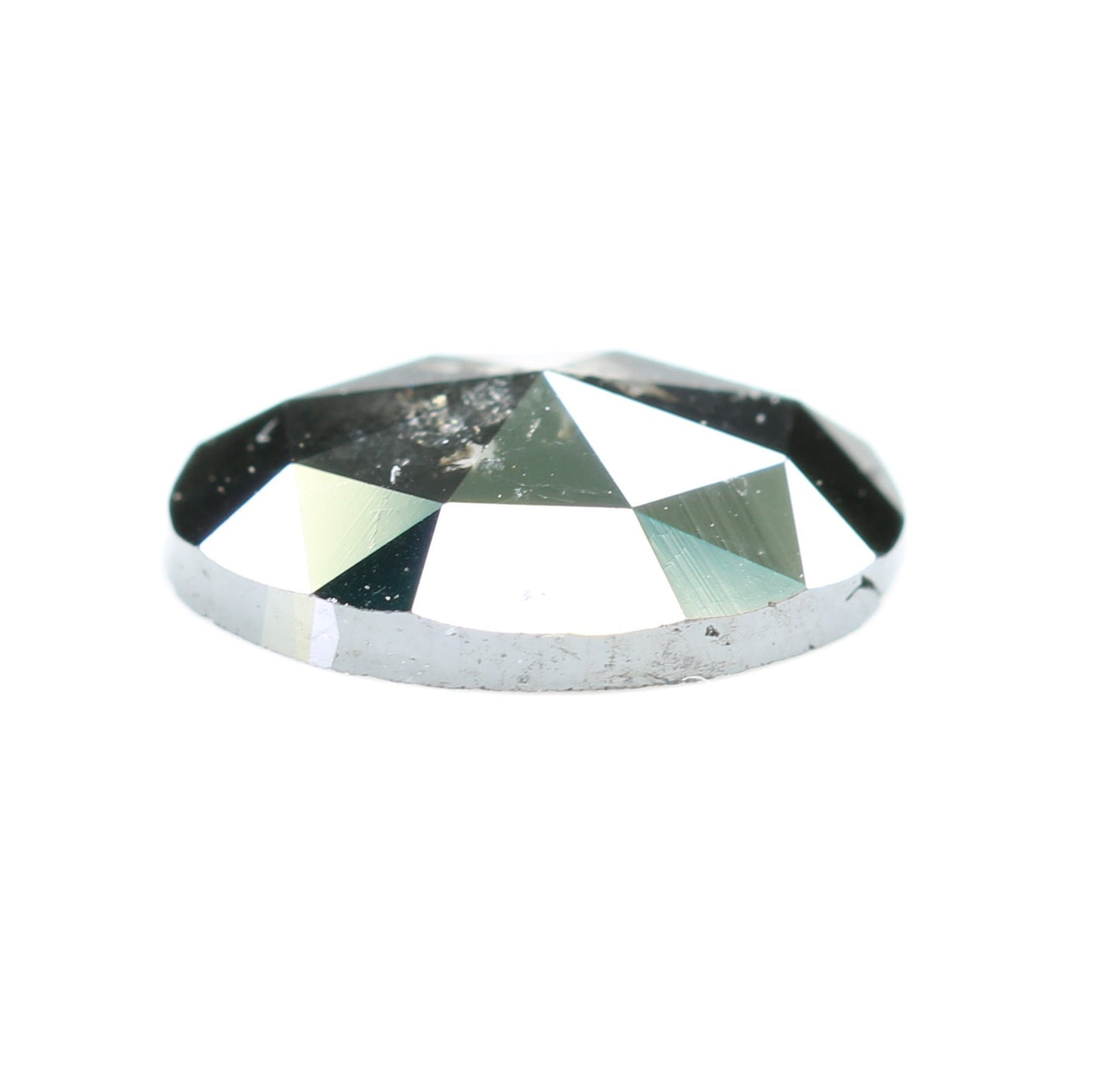 7mm 0.66 CT Natural Loose Black Oval Cut Diamond - Unique Antique Style Gift for Him & Distinctive Diamond Jewelry