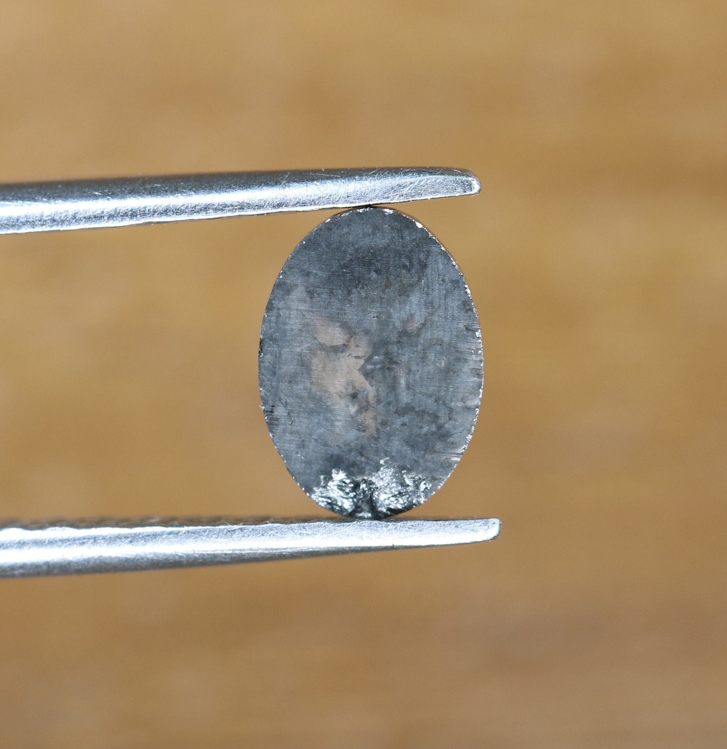 7mm 0.66 CT Natural Loose Black Oval Cut Diamond - Unique Antique Style Gift for Him & Distinctive Diamond Jewelry